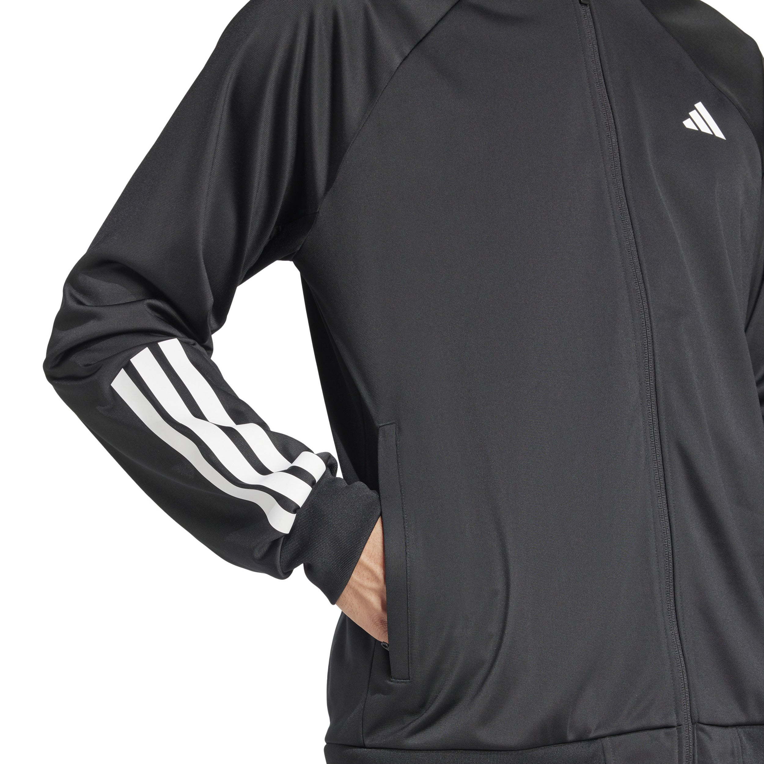 3Stripes Knit Träningsjacka Herrar - svart, vit - Image 6