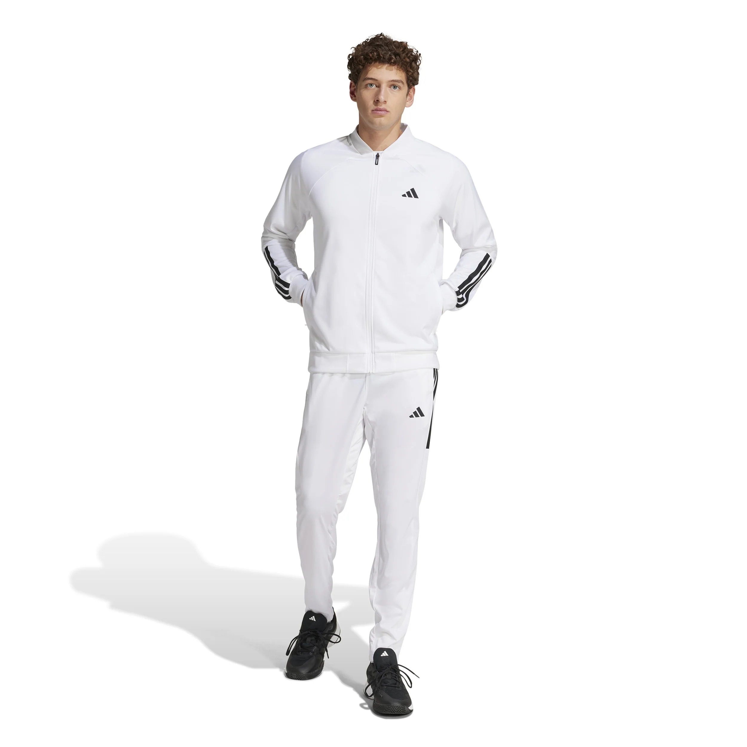 3Stripes Knit Träningsjacka Herrar - vit, svart - Image 7