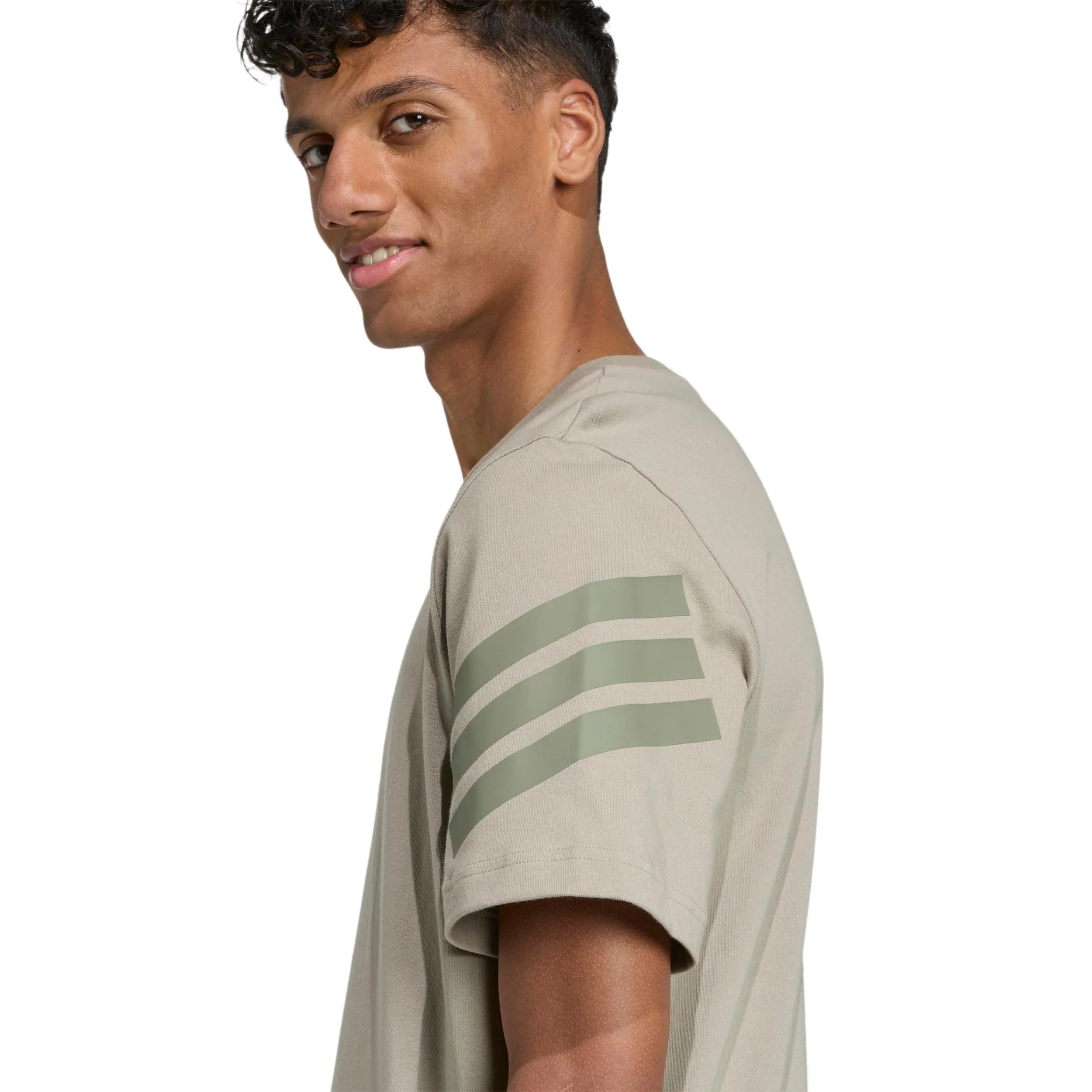 3Stripes Regular T-shirt Herrar-beige - Image 5