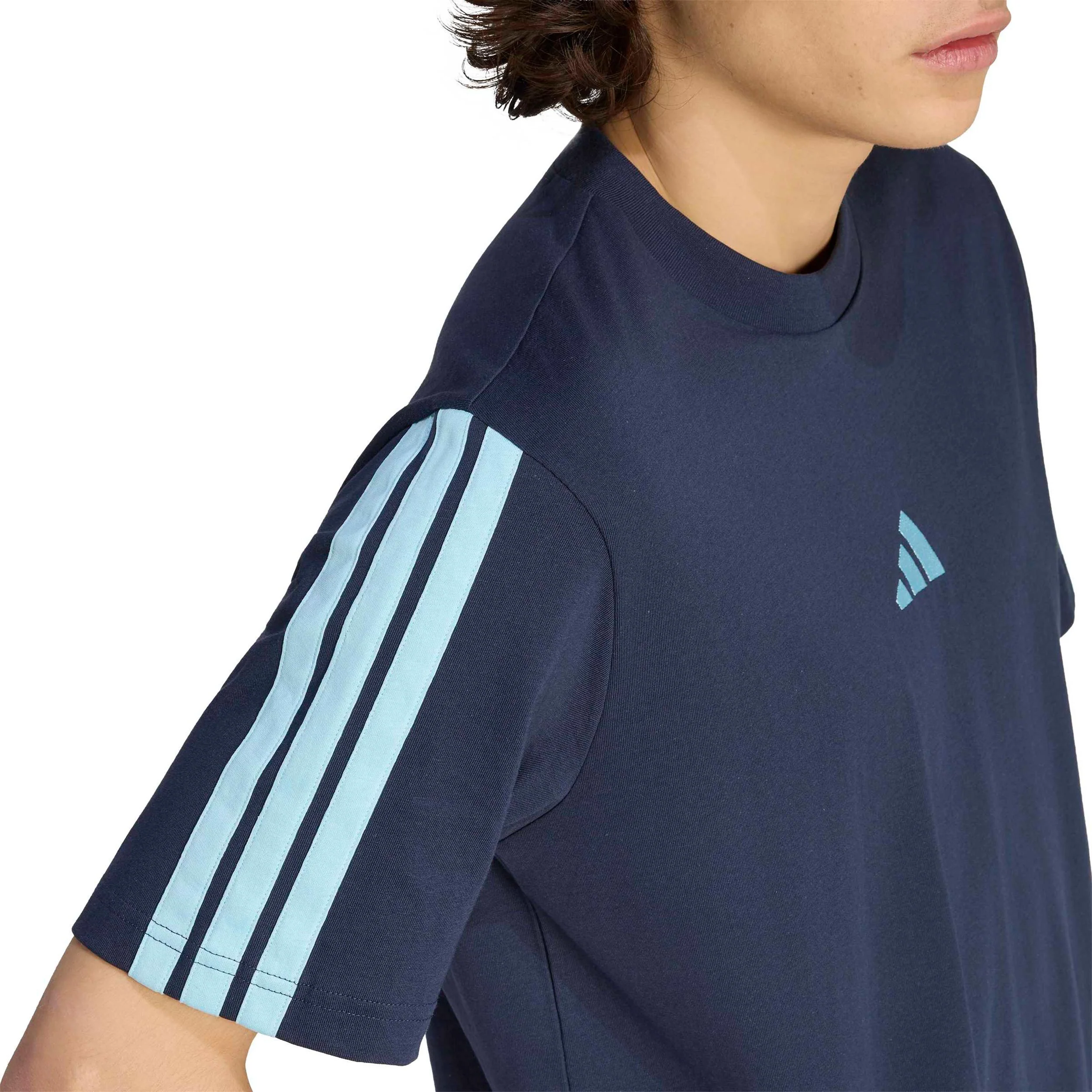 3Stripes T-shirt Herrar - mörkblå, ljusblå - Image 6