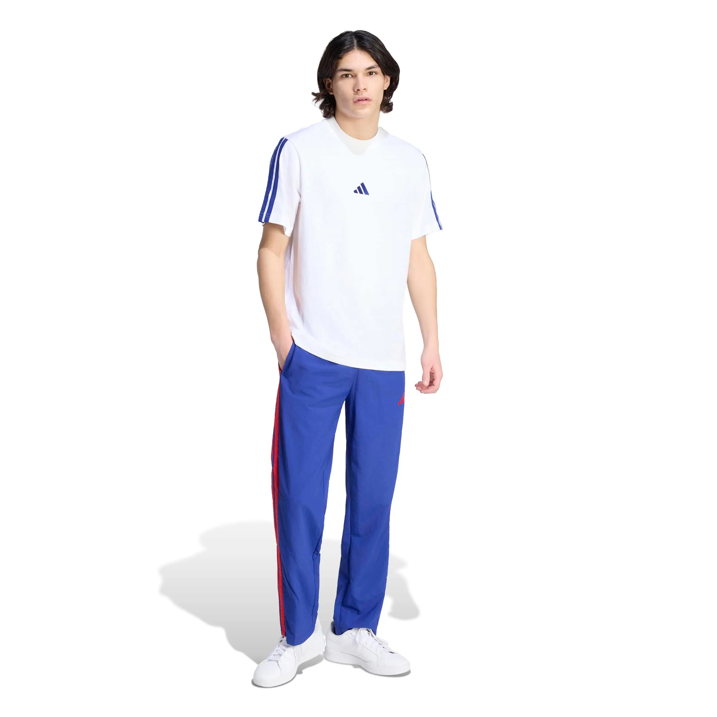 3Stripes T-shirt Herrar - vit, blå - Image 4