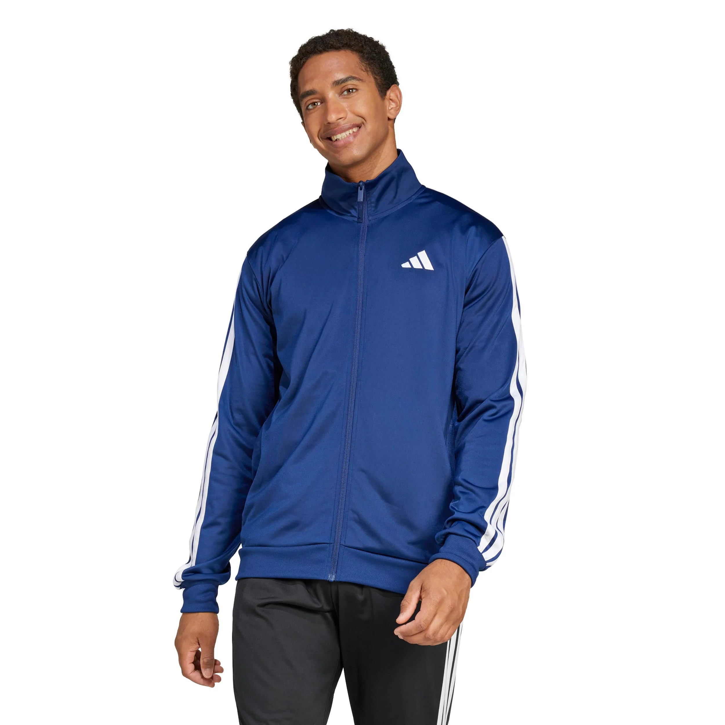 3Stripes Träningsjacka Herrar-Blå,Vit - Image 2