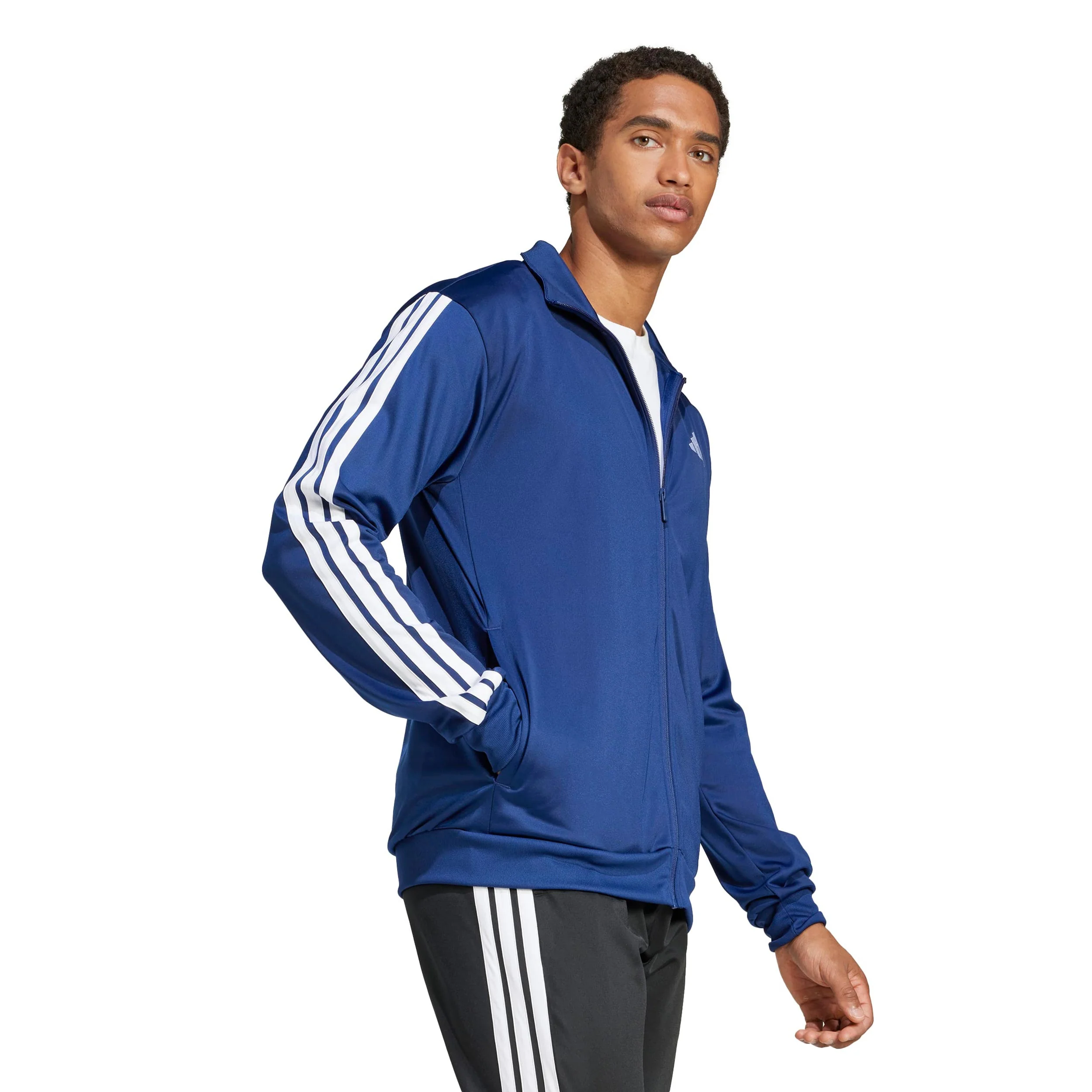 3Stripes Träningsjacka Herrar-Blå,Vit - Image 4