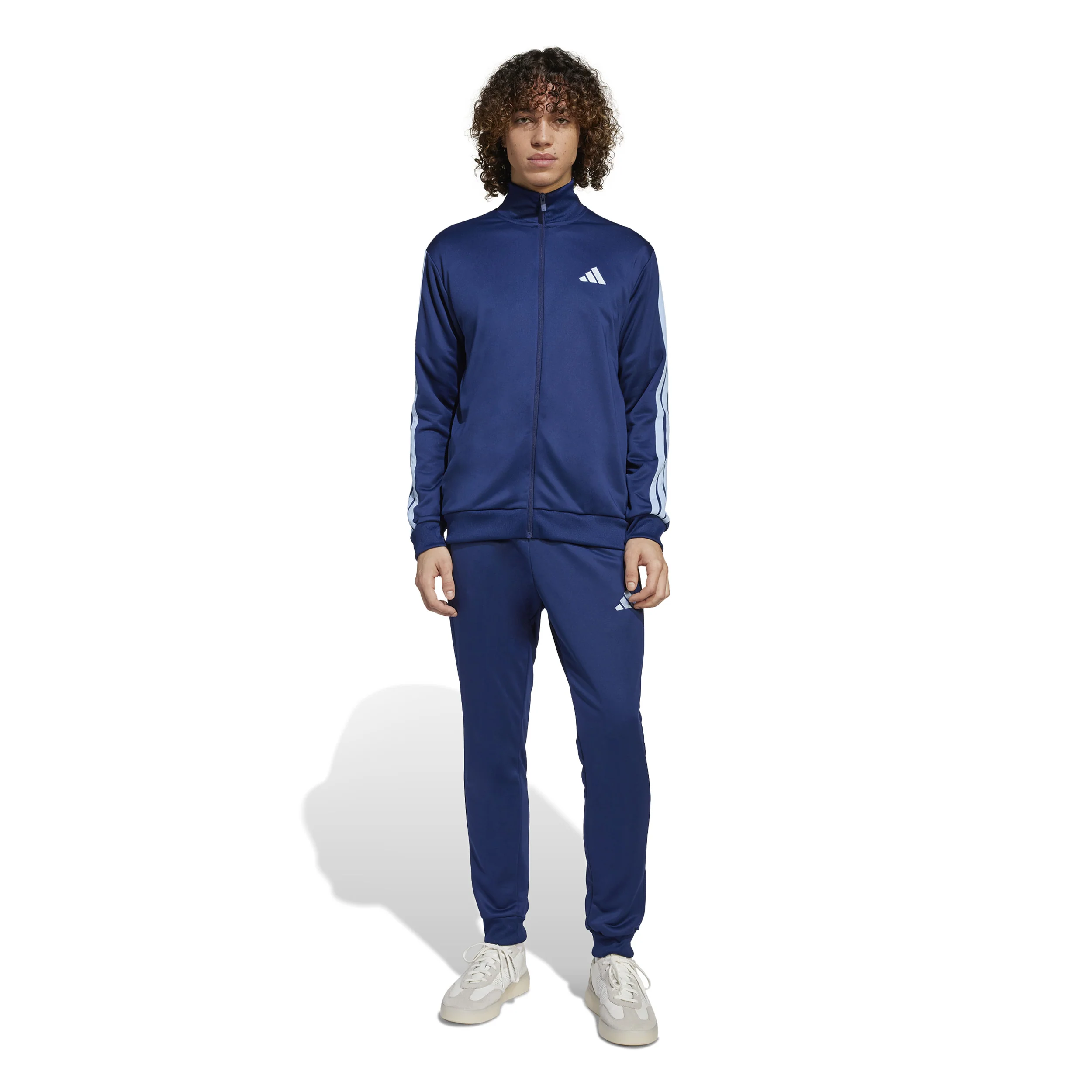 3Stripes Träningsoverall Herrar - mörkblå, vit - Image 4