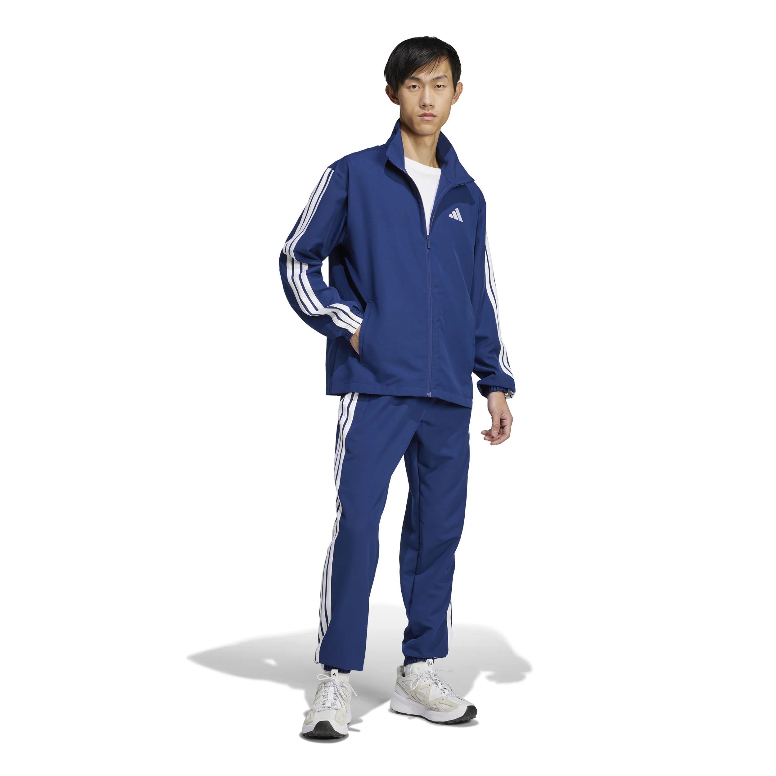 3Stripes Woven Träningsoverall Herrar - mörkblå - Image 6