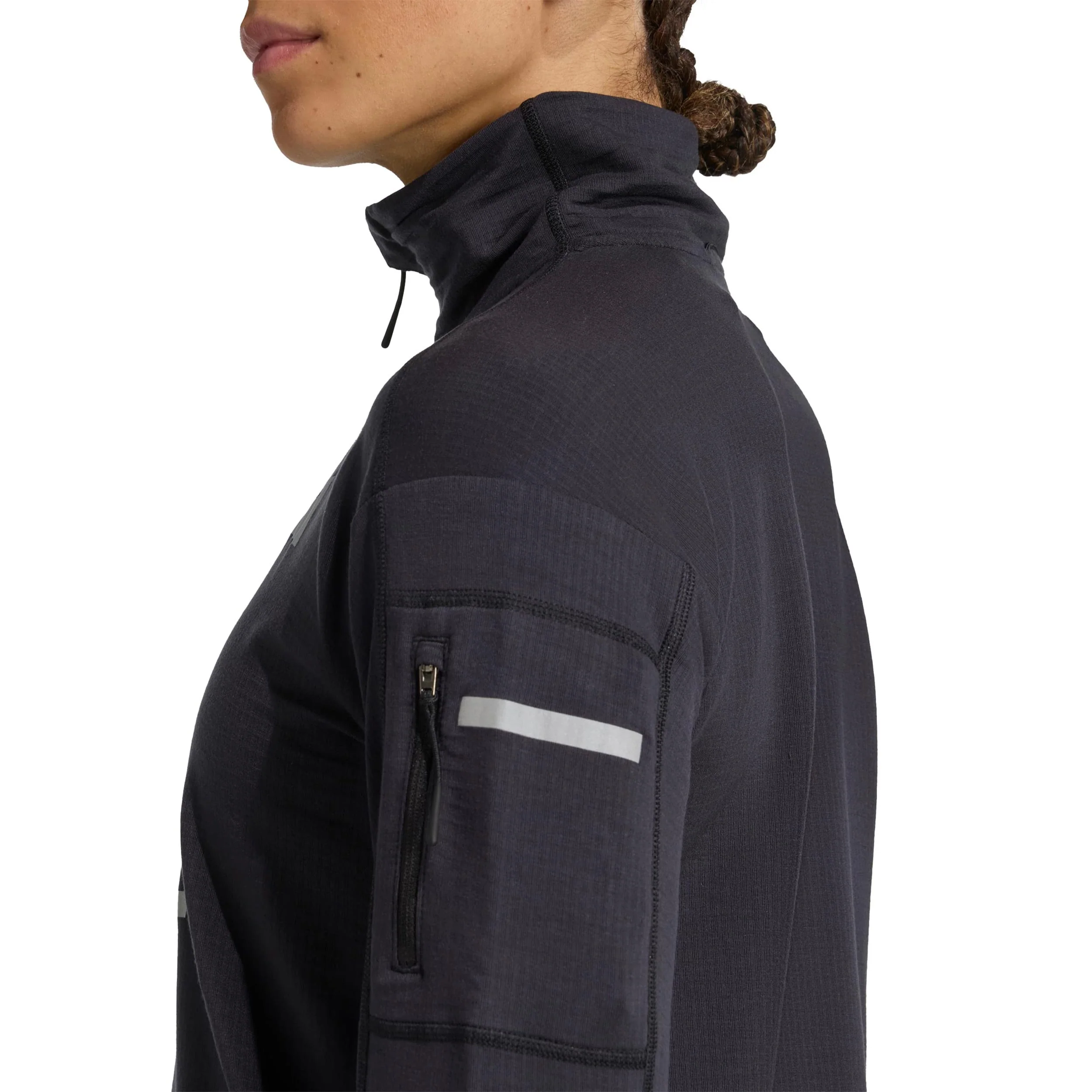 adi365 Warm Half-Zip Löpartröja Damer-svart - Image 5