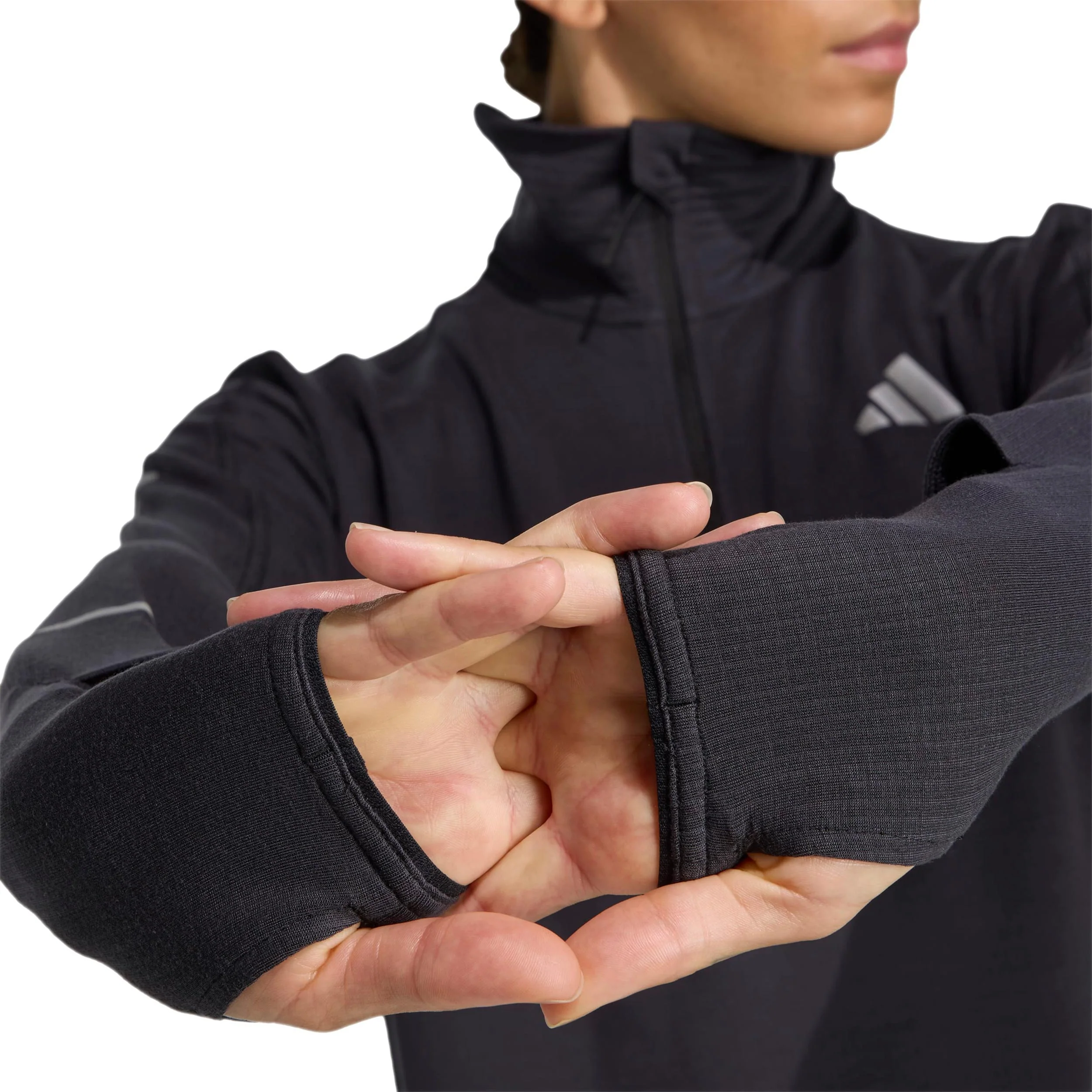 adi365 Warm Half-Zip Löpartröja Damer-svart - Image 6