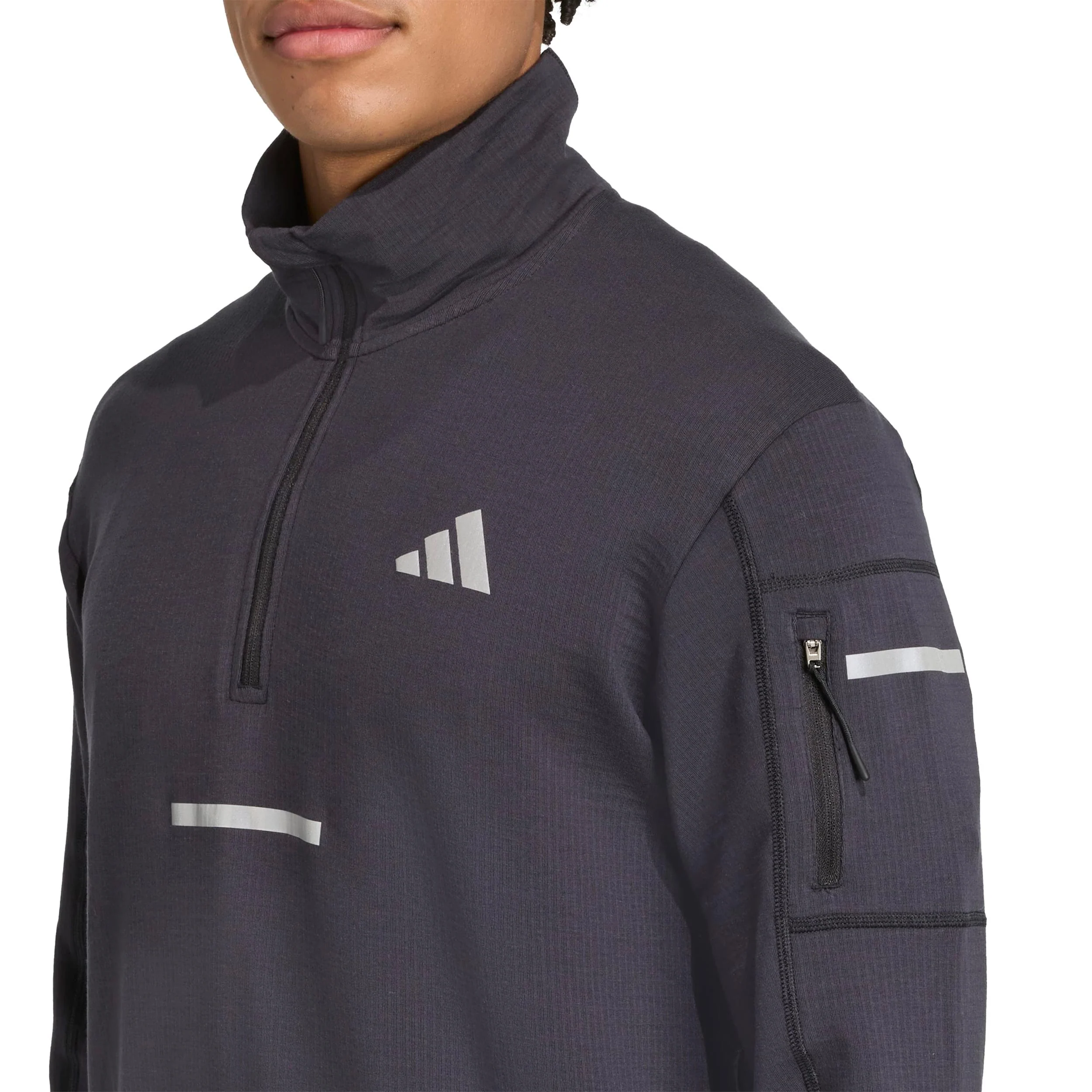 adi365 Warm Half-Zip Löpartröja Herrar-svart - Image 6