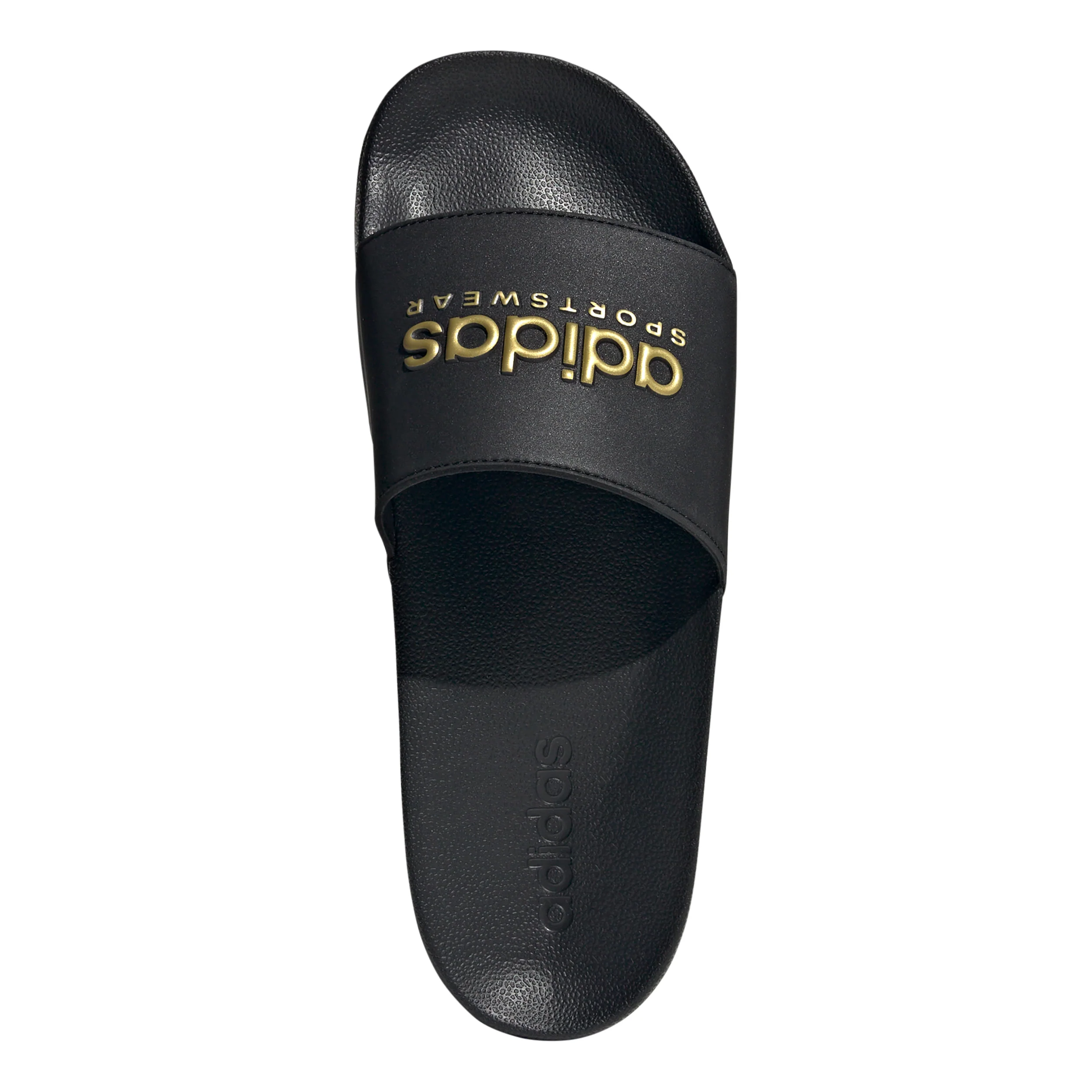 Adilette Shower Badtofflor Herrar - svart, guld - Image 3