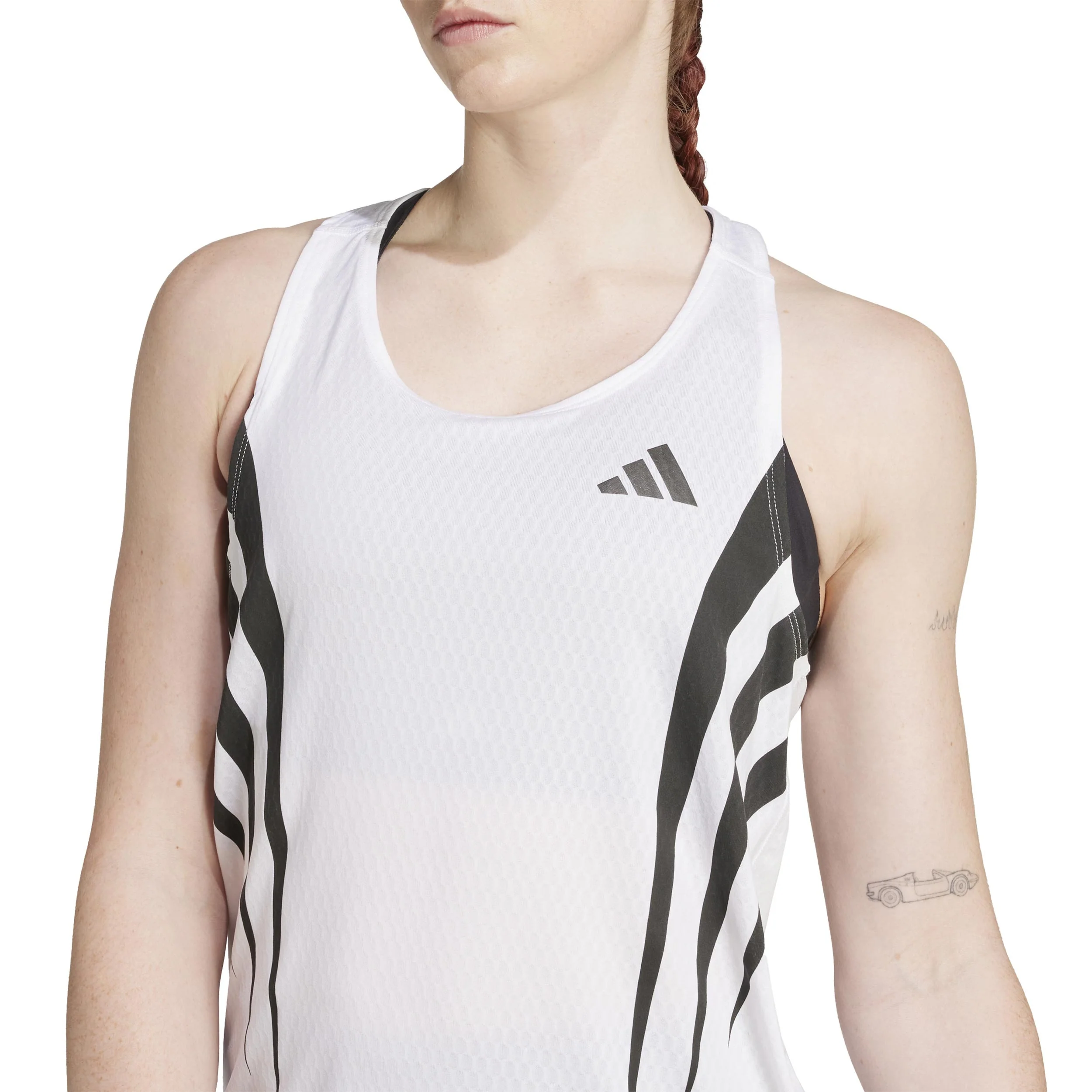 Adizero Archive Singlet Löpartröja Damer-Vit - Image 6