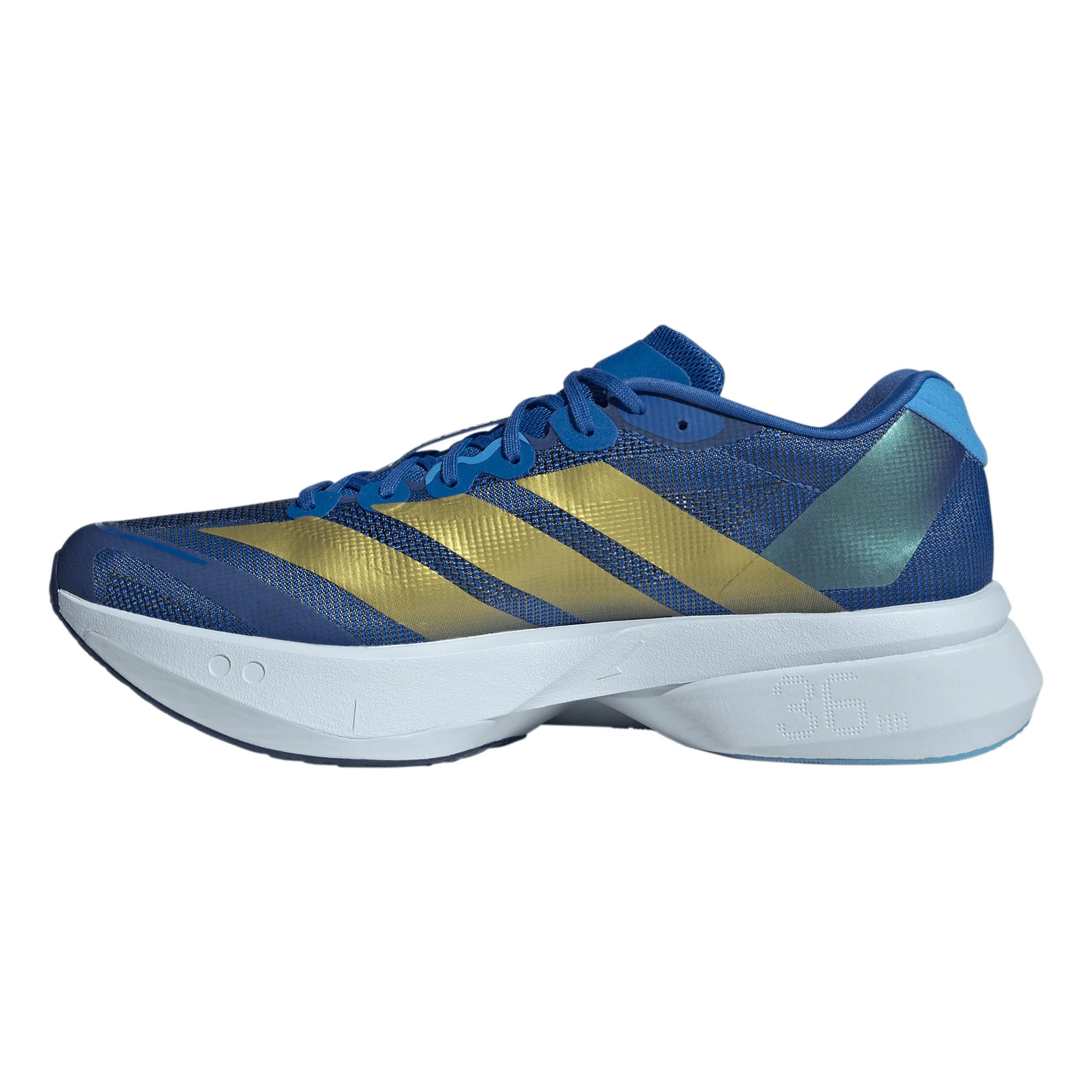 adizero Boston 13 Tävlingssko Herrar - blå, gul - Image 2