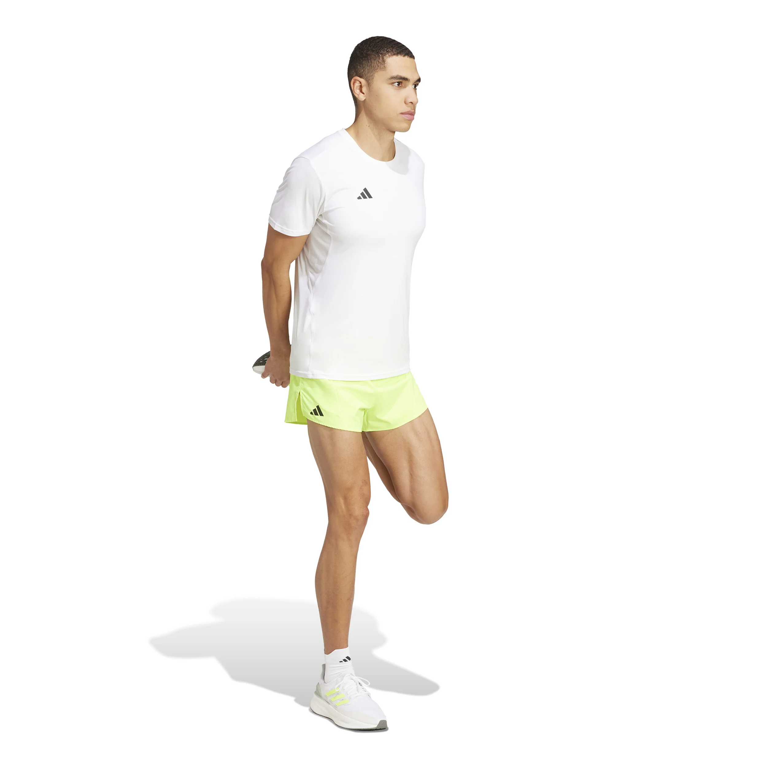 Adizero Essentials Löparshorts Herrar - lime, - Image 4