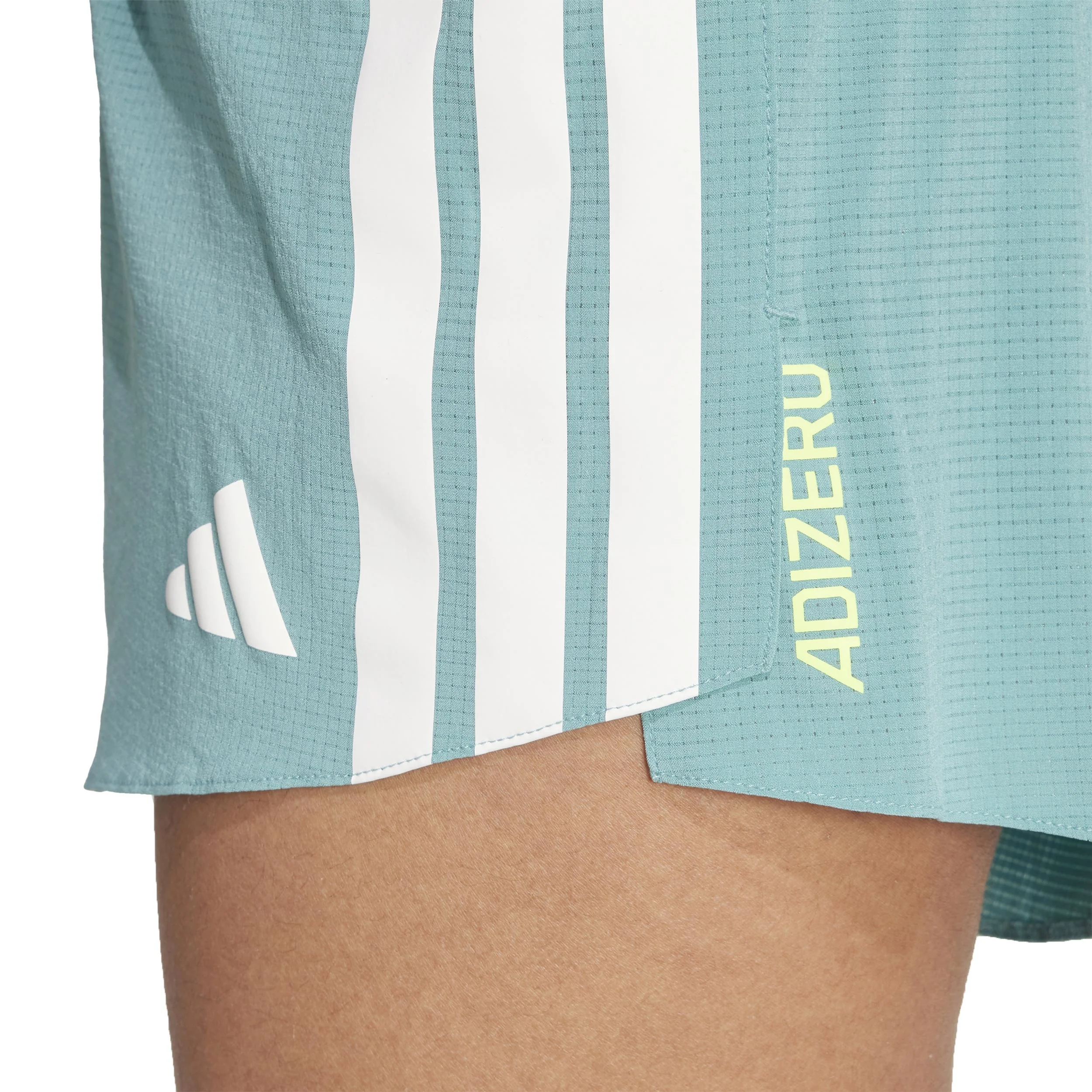 Adizero Gel 3in Löparshorts Damer-Turkos - Image 5