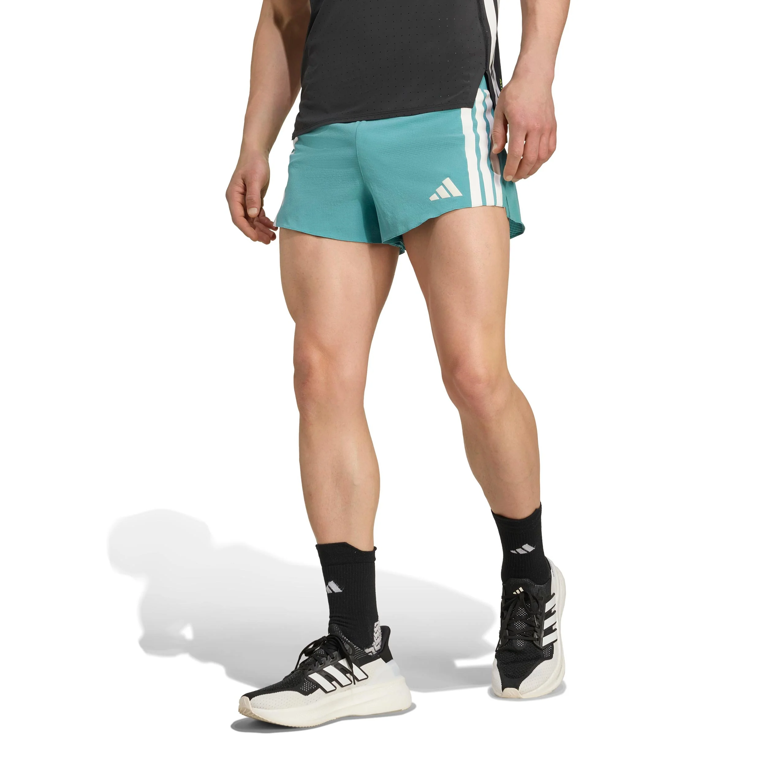 Adizero Gel 3in Löparshorts Herrar-Turkos - Image 2
