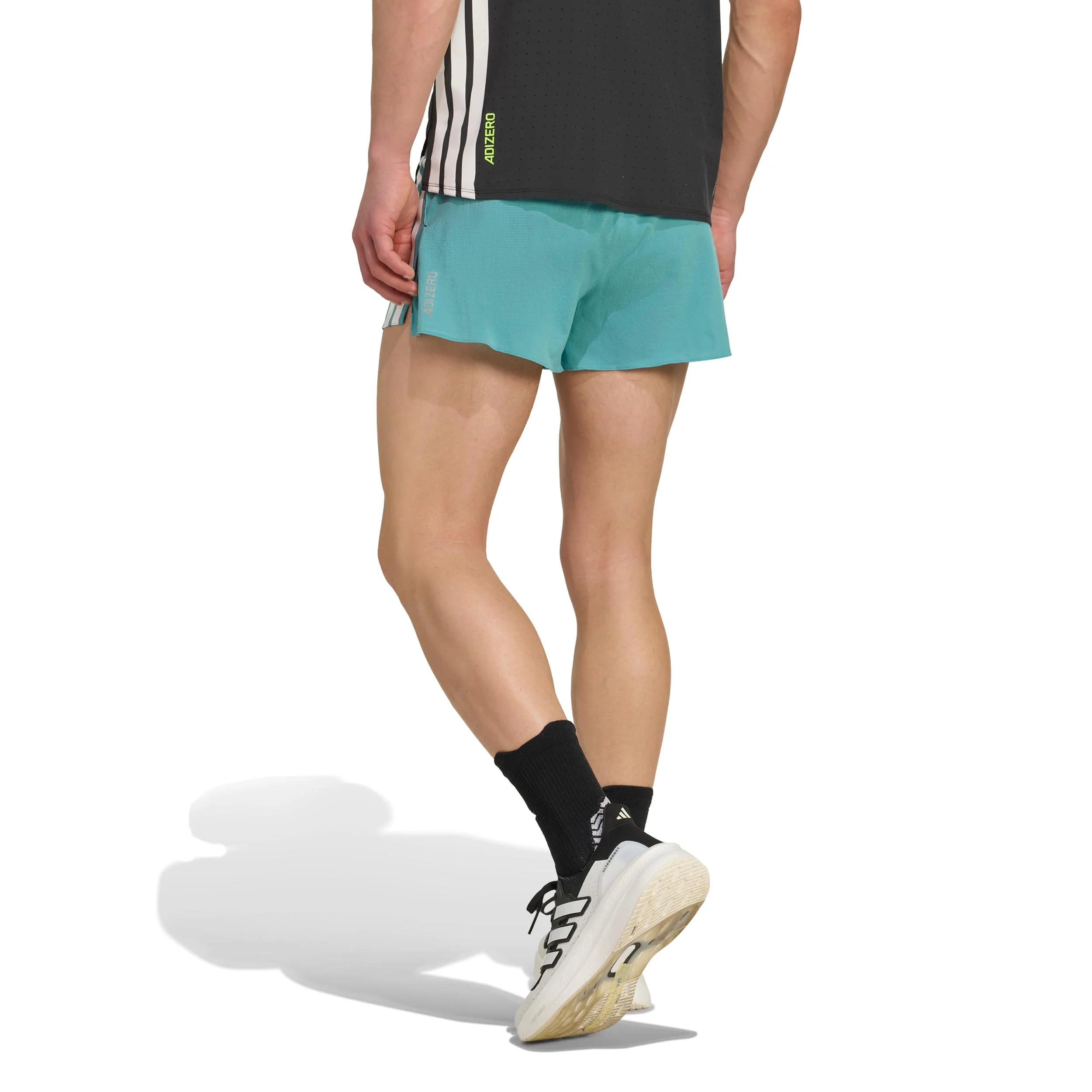 Adizero Gel 3in Löparshorts Herrar-Turkos - Image 3