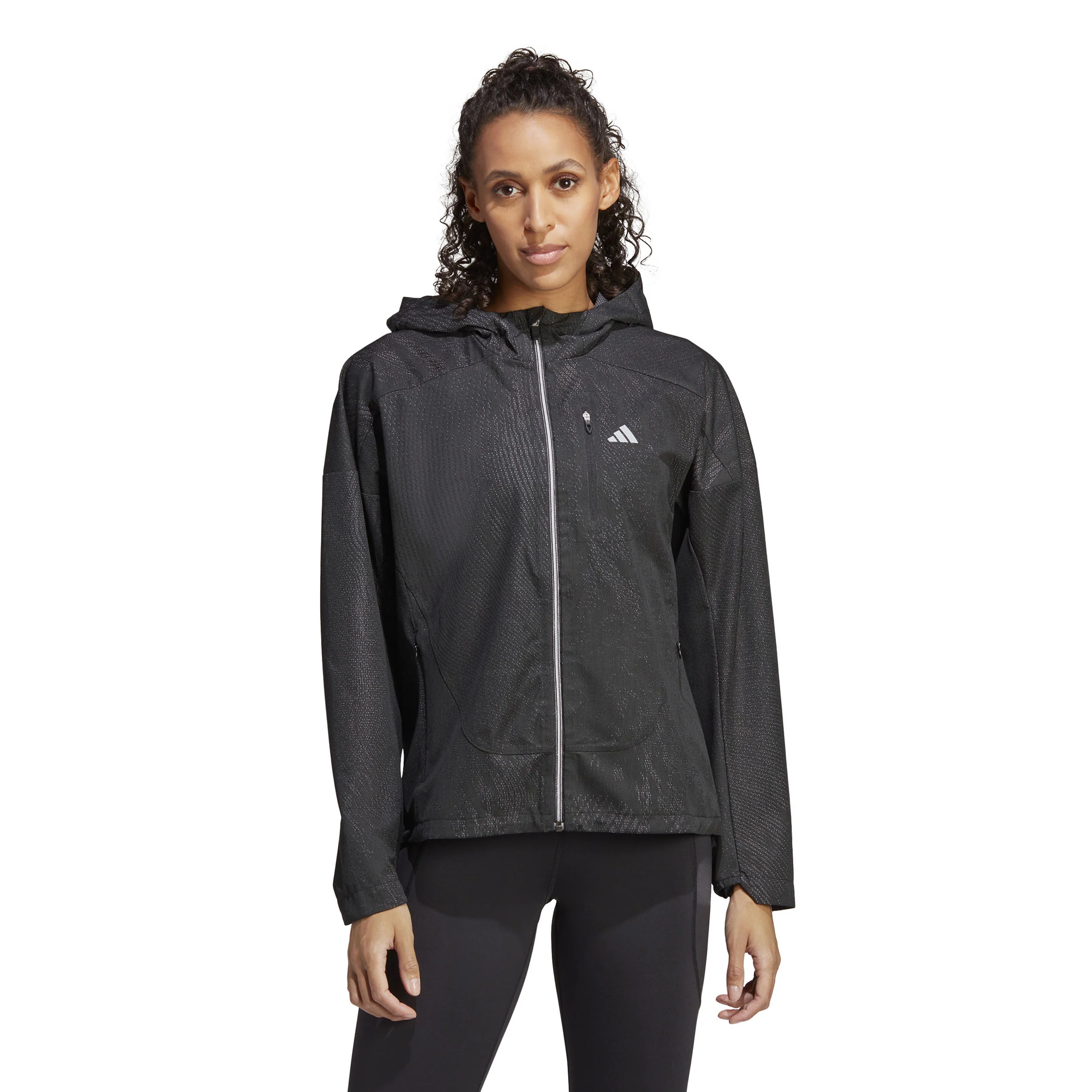 Adizero Löparjacka Damer-Svart - Image 3