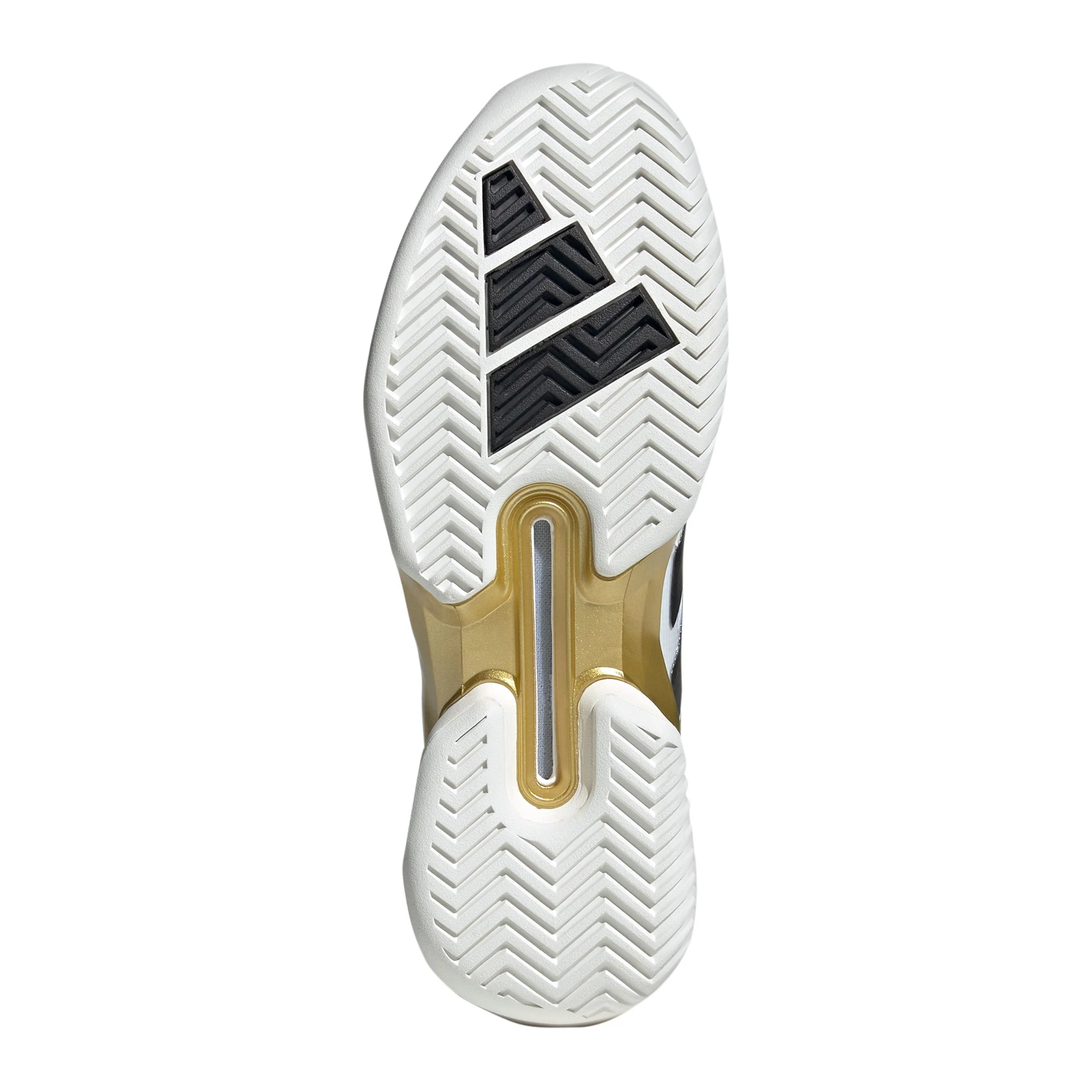 Adizero Ubersonic 5 Allroundsko Herrar - vit aluminium, guld - Image 4