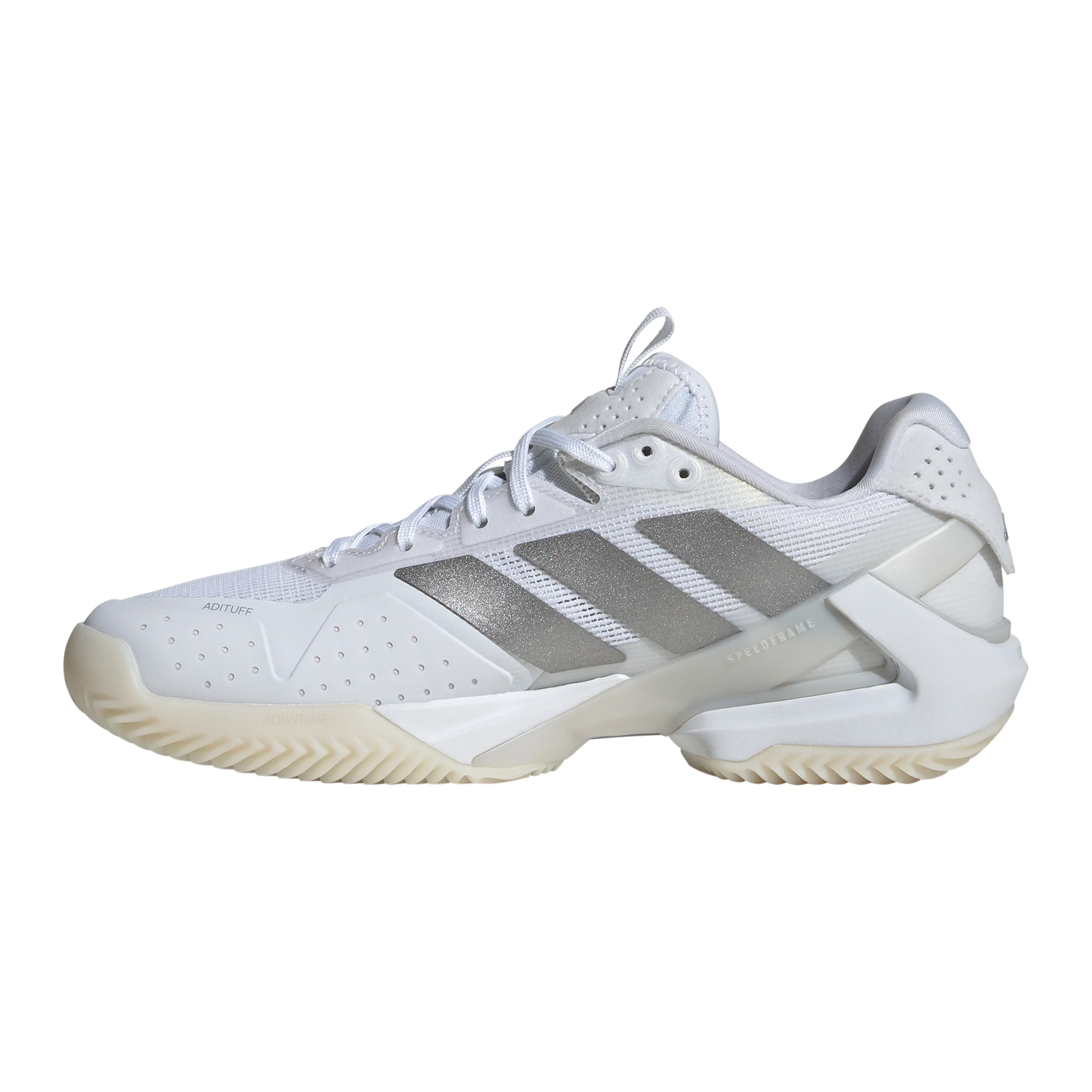 adizero Ubersonic 5 Sko för grus Damer - vit, silver - Image 2