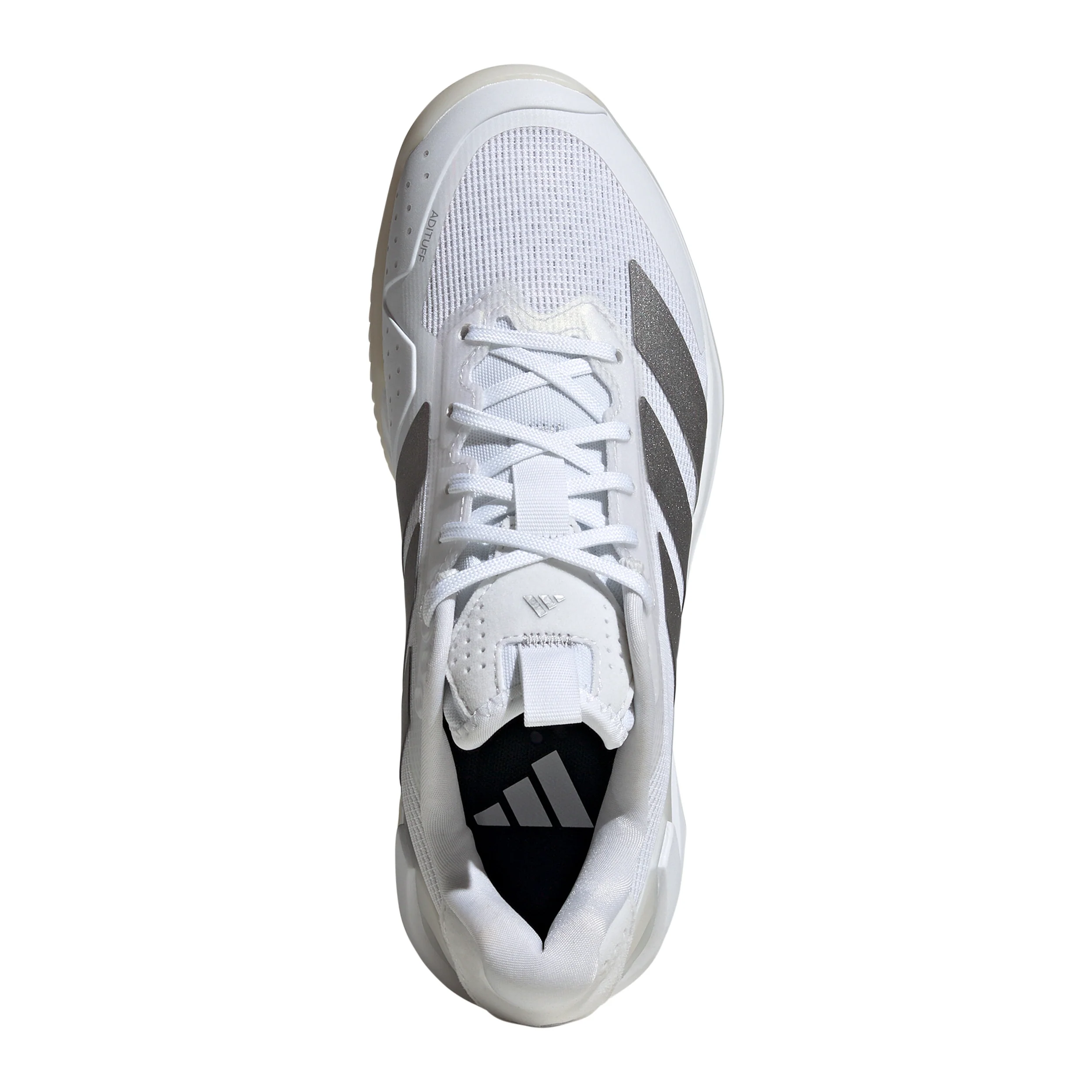 adizero Ubersonic 5 Sko för grus Damer - vit, silver - Image 3