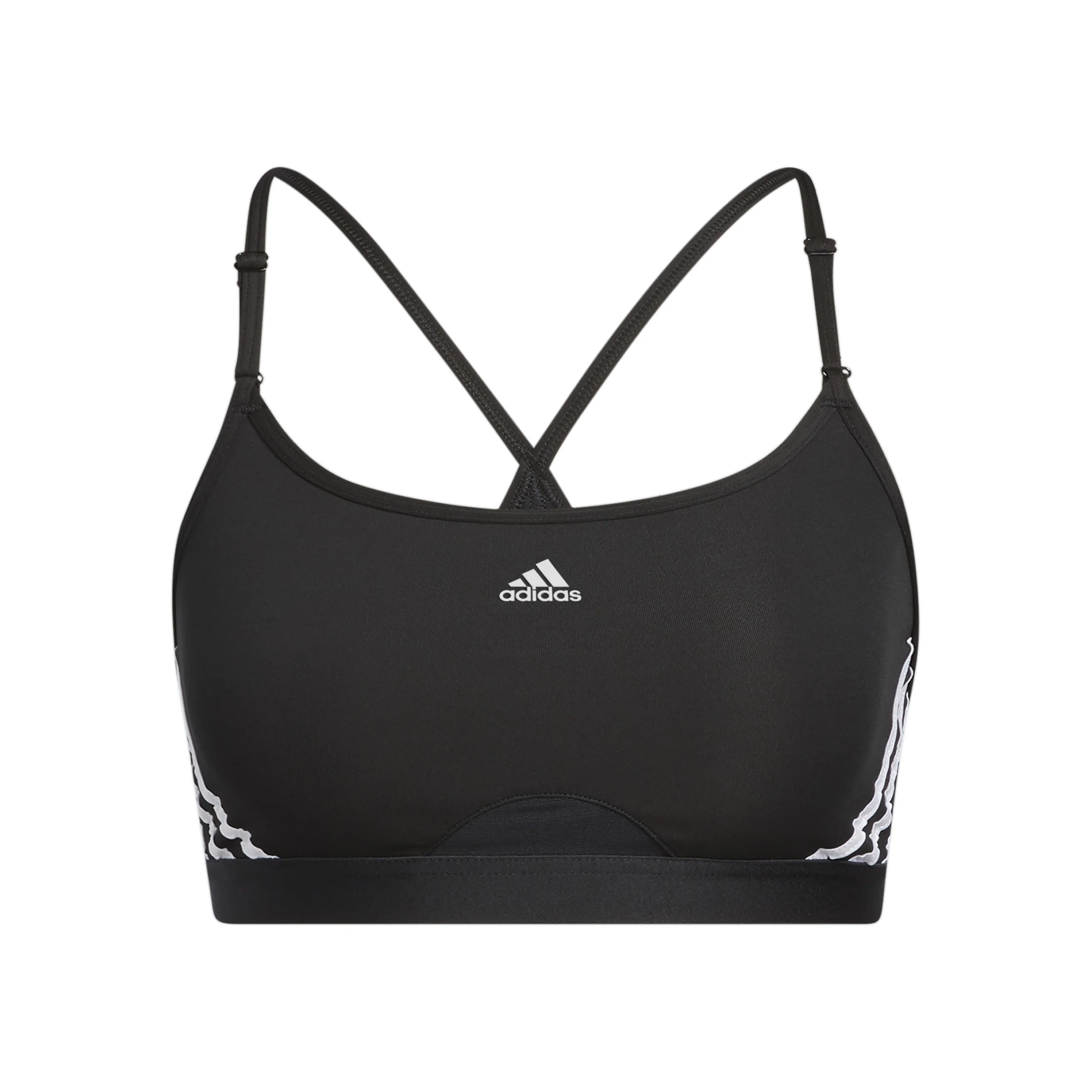 Aeroreact Low-Support 3Stripes Sport-behå Damer - svart