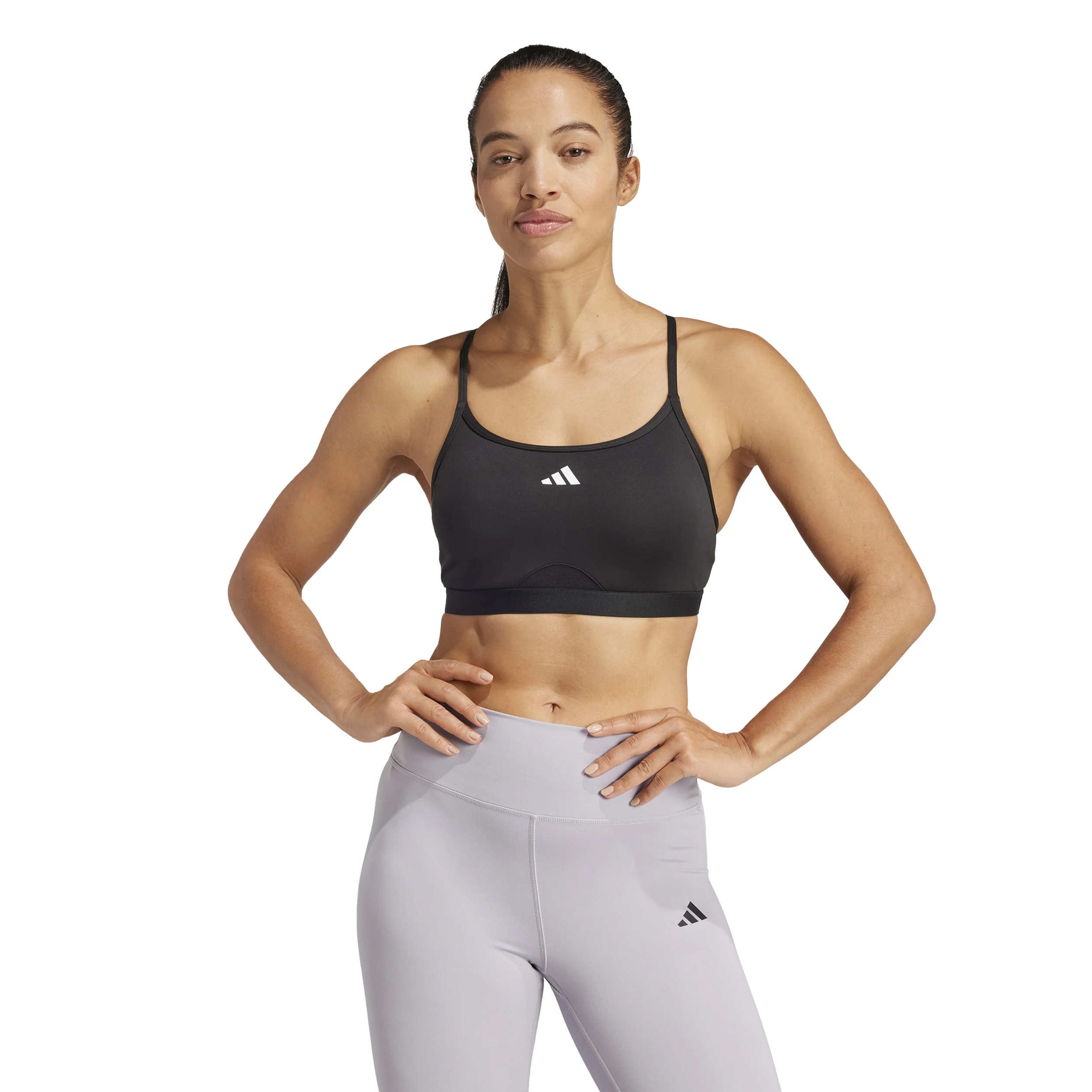Aeroreact Training 3Stripes Sport-behå Damer - svart - Image 3