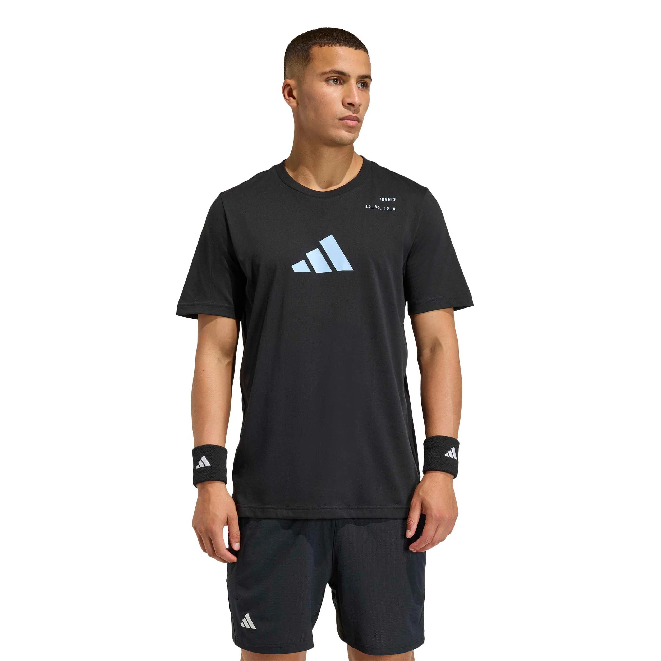 Category Graphic T-shirt Herrar - svart, vit - Image 2
