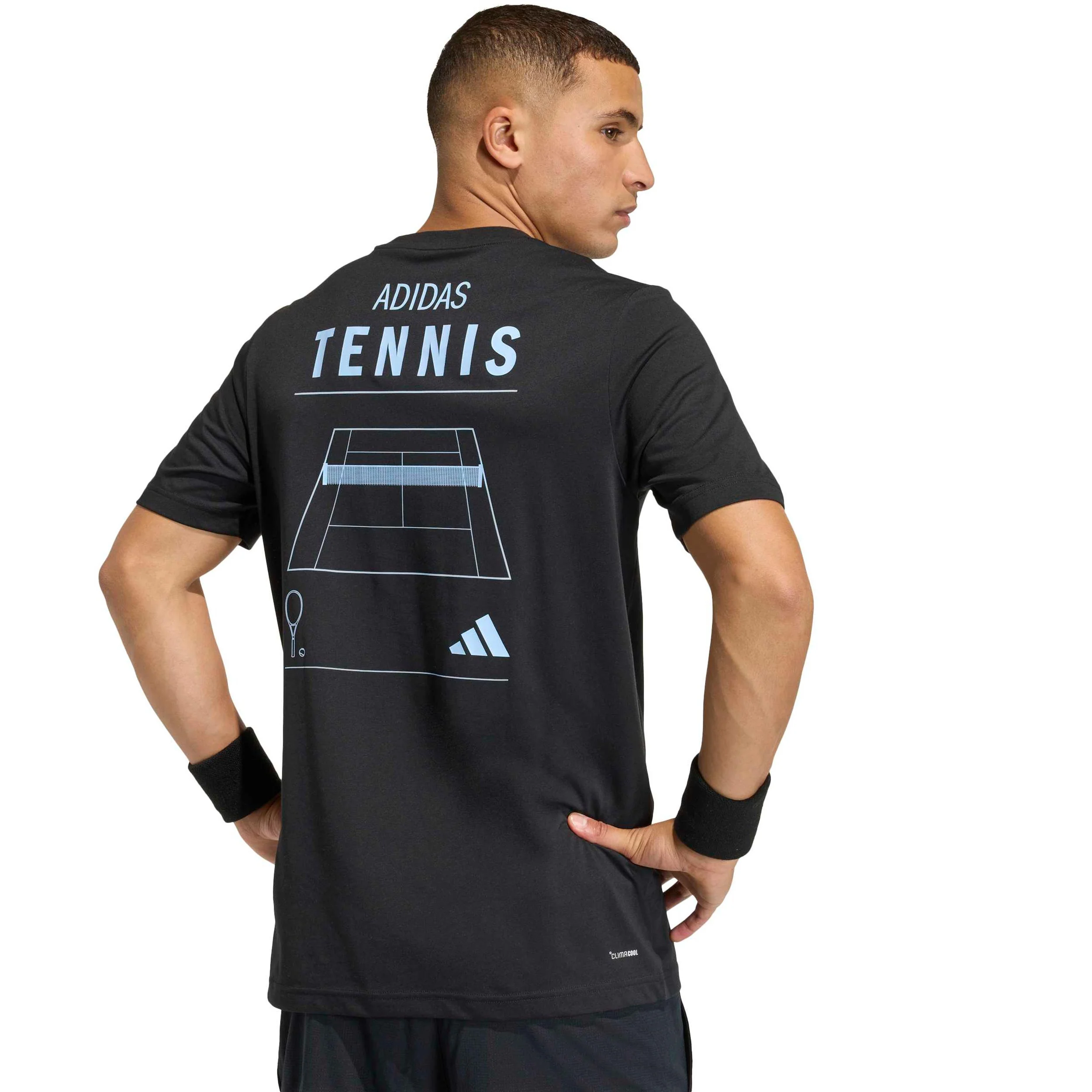 Category Graphic T-shirt Herrar - svart, vit - Image 5