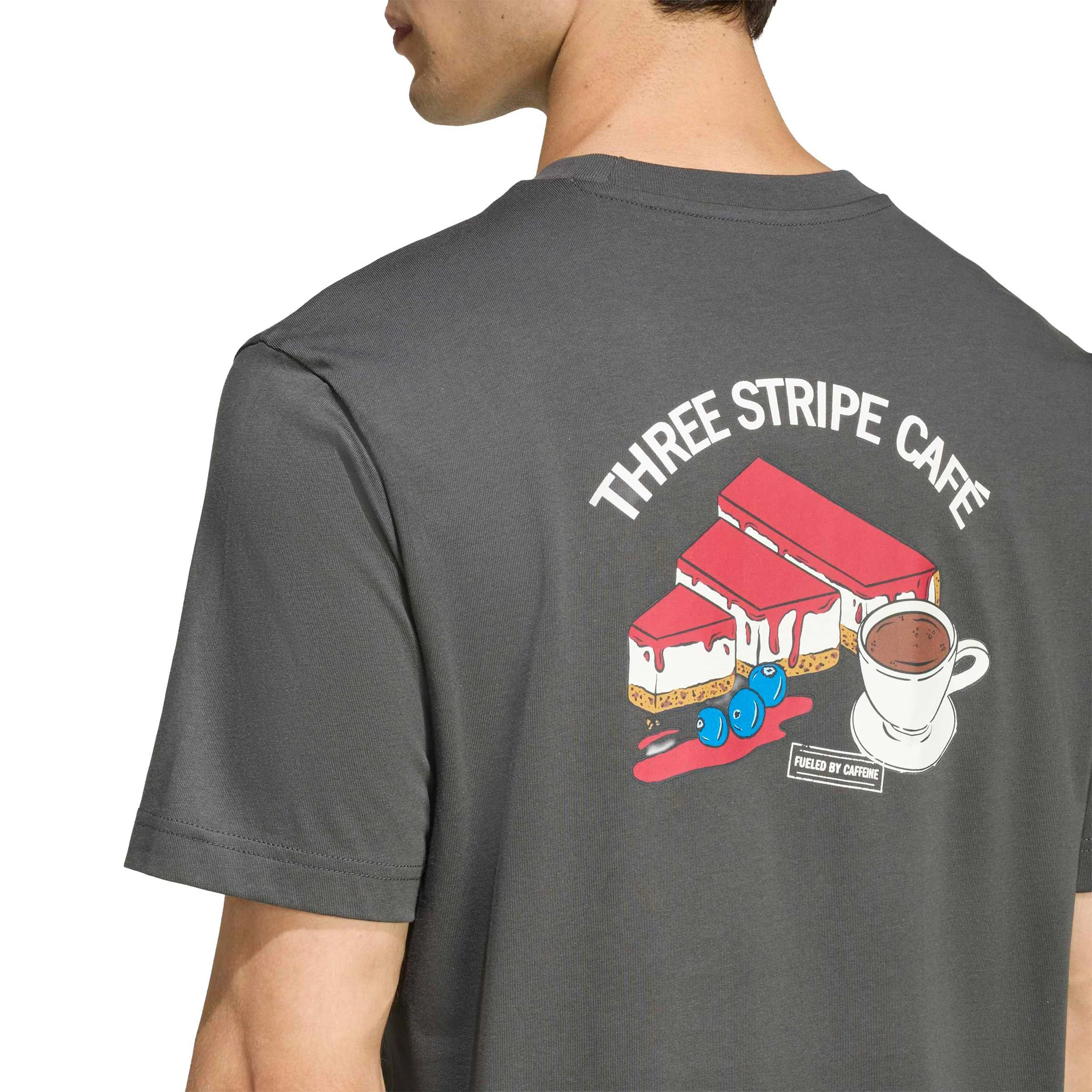 Cheesecake Graphic T-shirt Herrar - mörkgrå, vit - Image 6