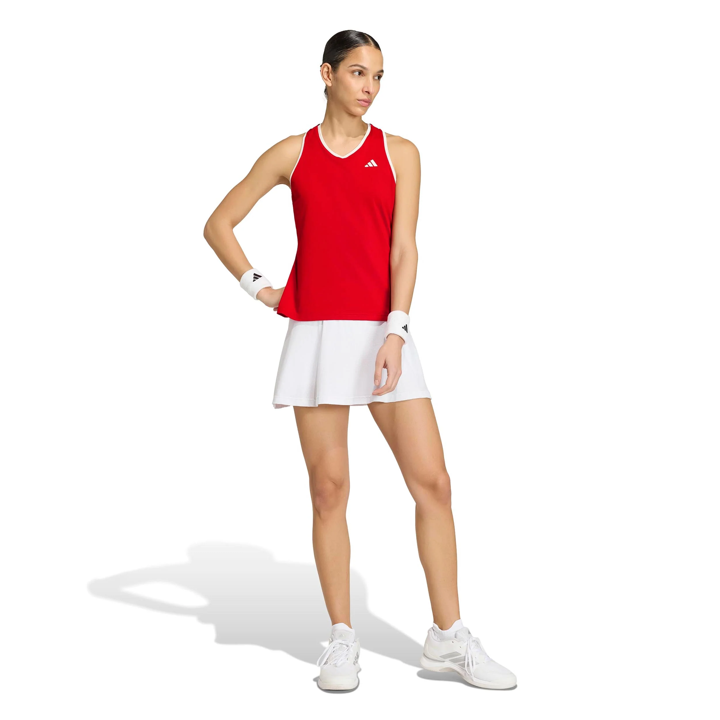 Classics Linne Damer - röd, beige - Image 4