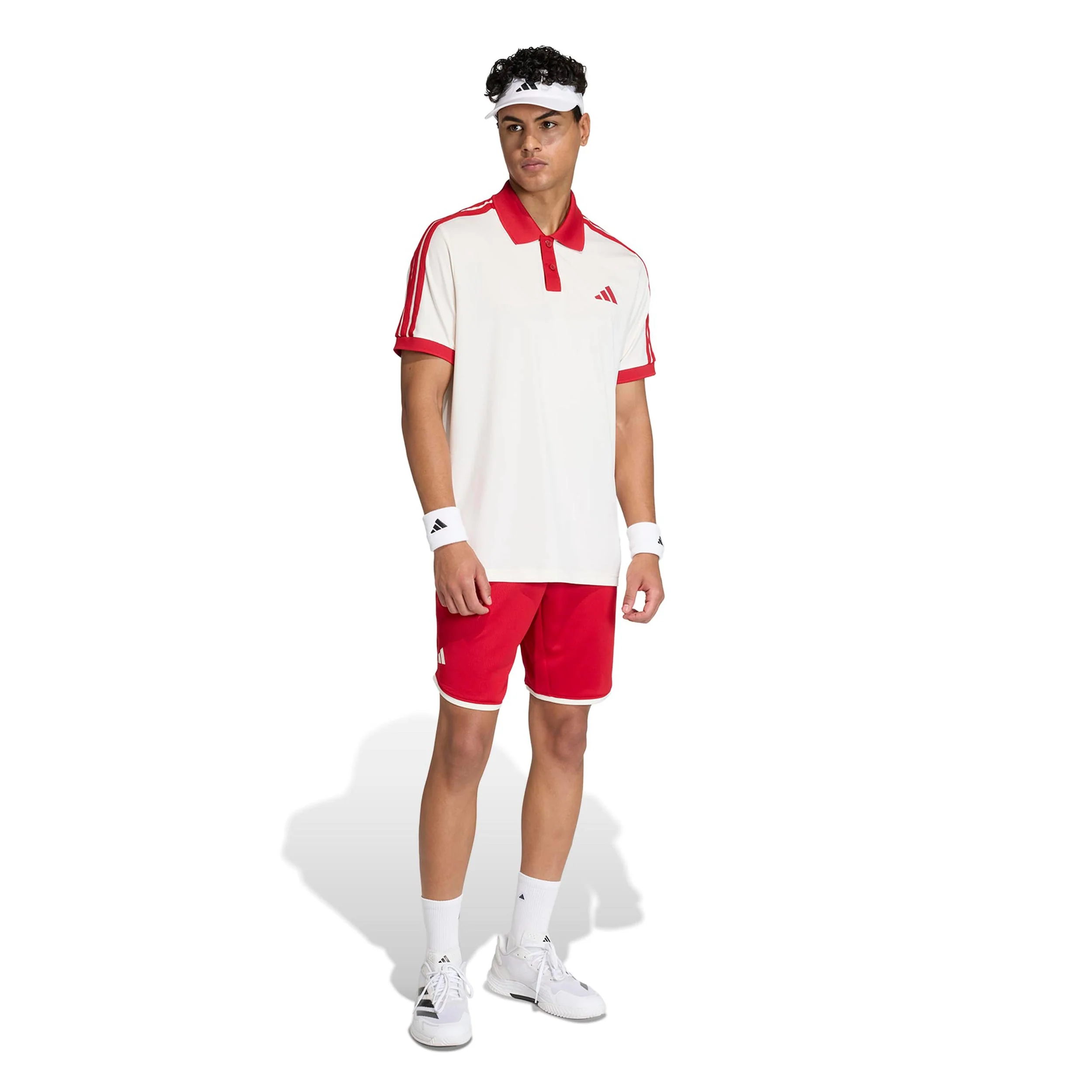 Classics Polo Herrar - beige, röd - Image 3