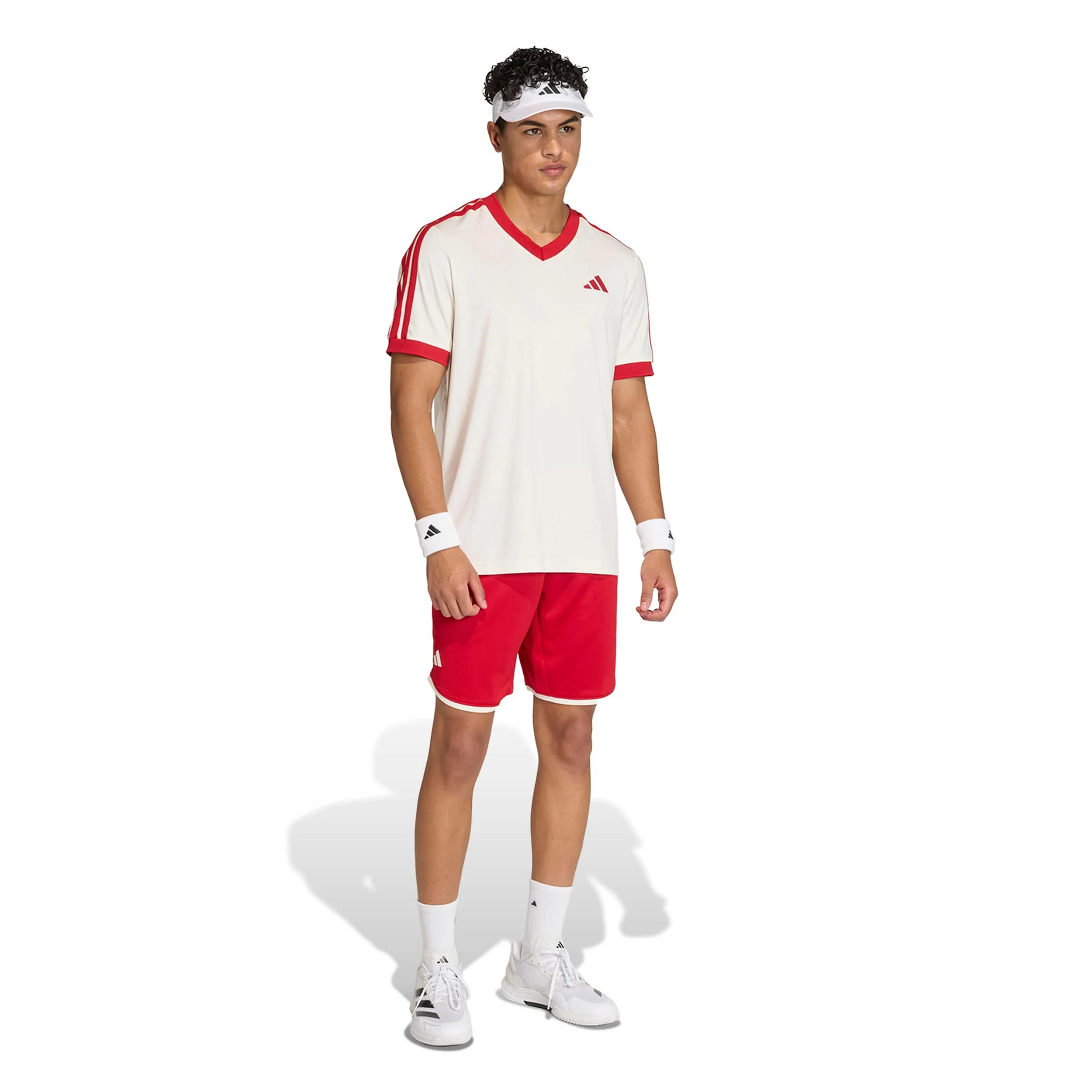 Classics T-shirt Herrar - beige, röd - Image 3