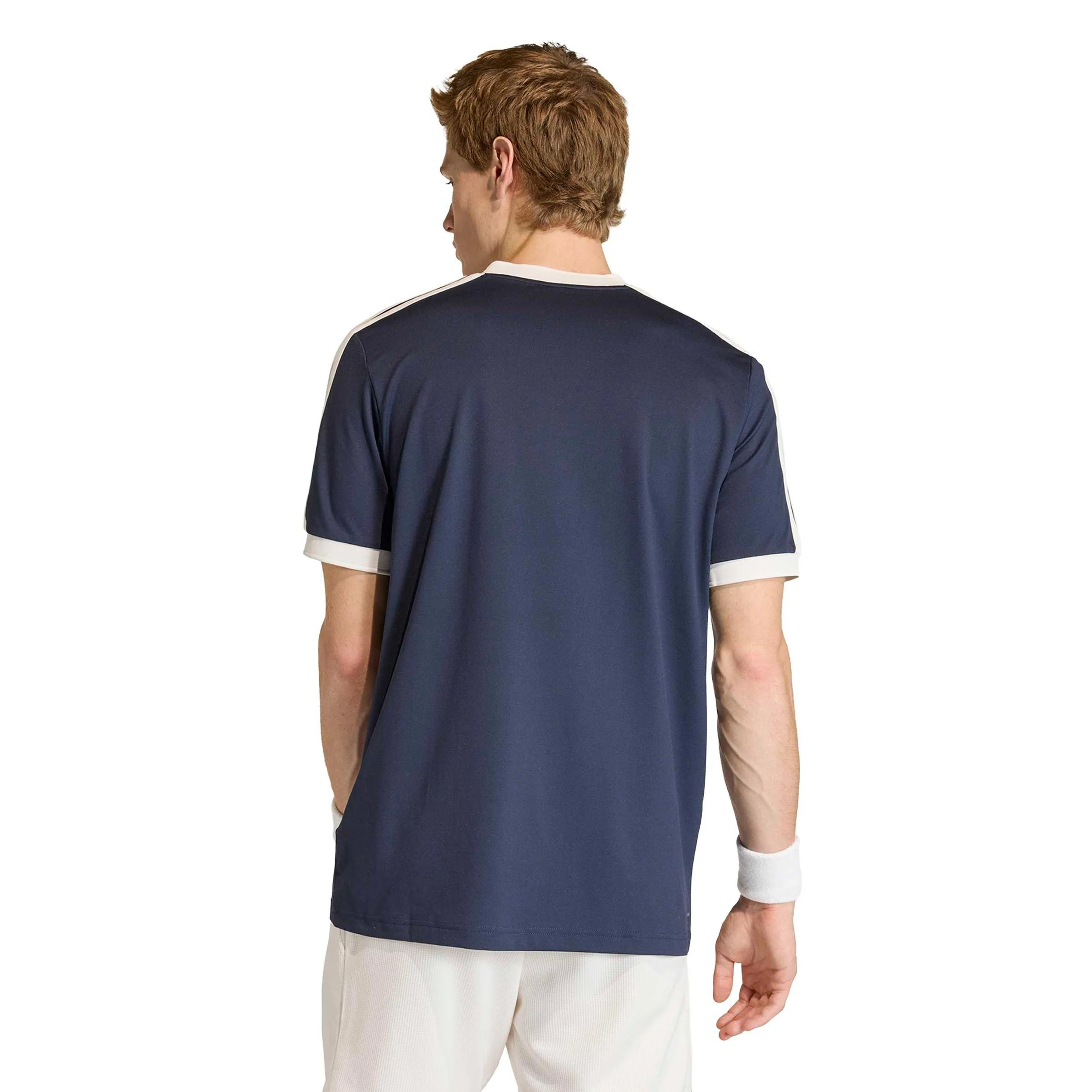 Classics T-shirt Herrar - mörkblå, beige - Image 3