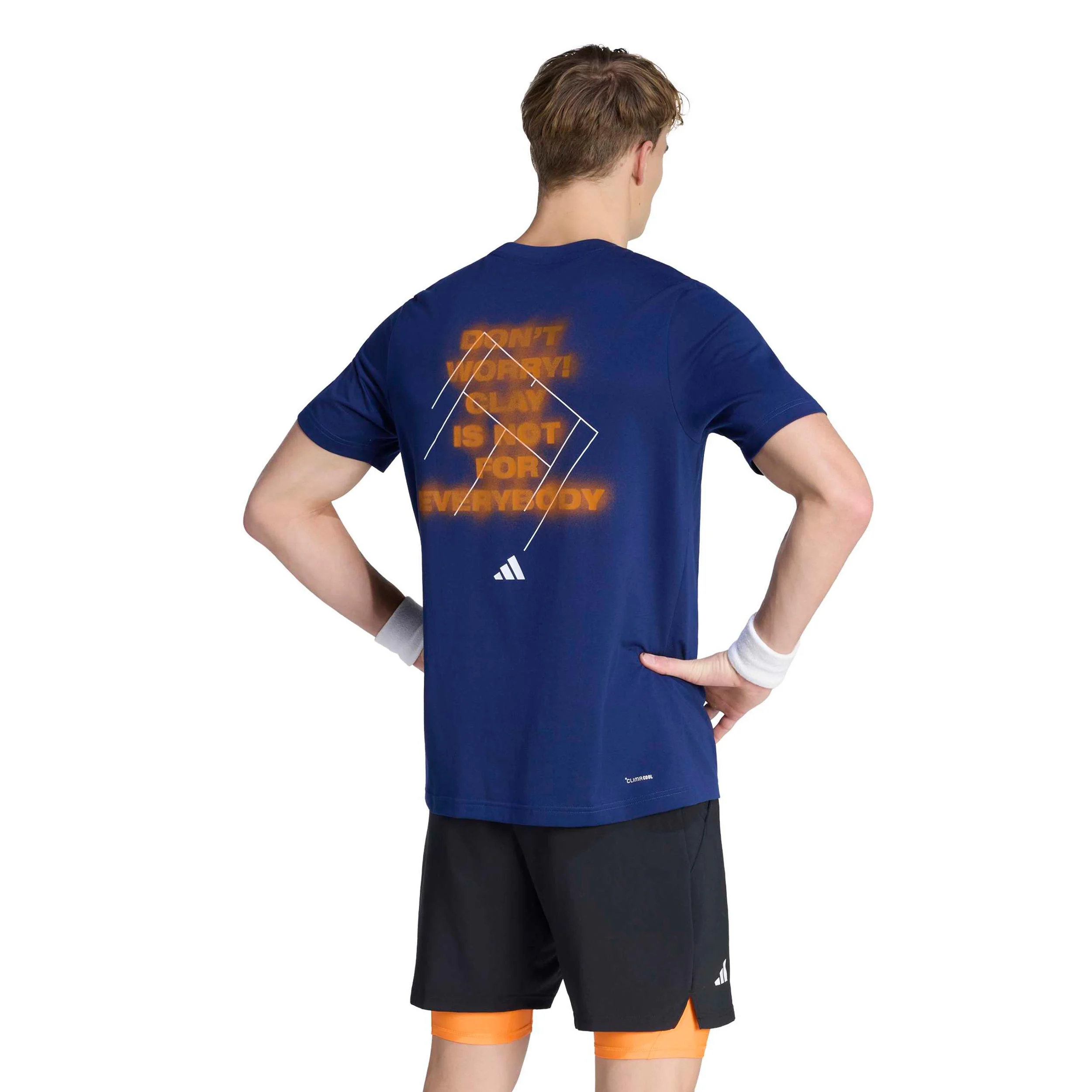 Clay T-shirt Herrar - mörkblå, rost - Image 3