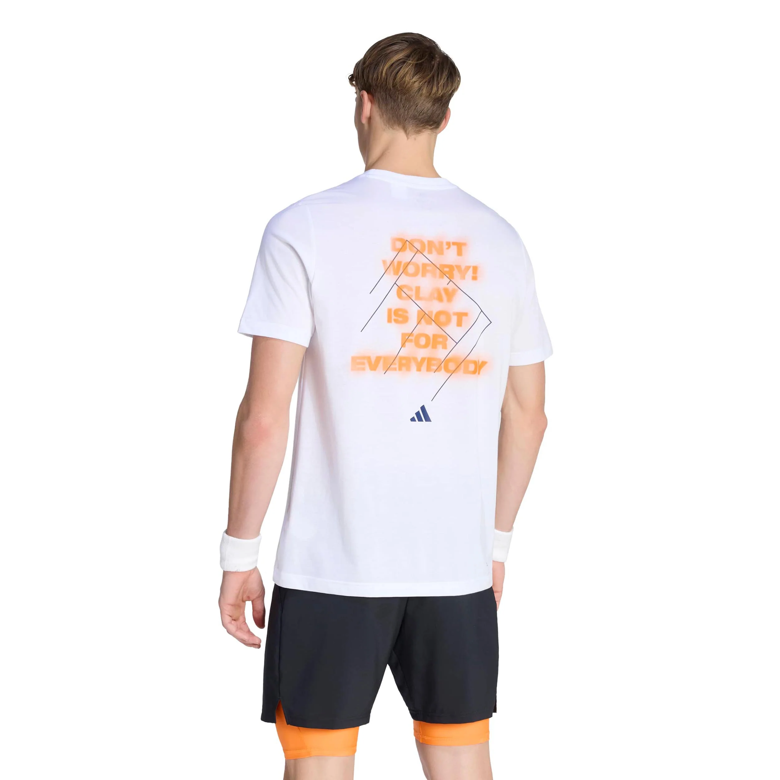 Clay T-shirt Herrar - vit, rost - Image 3
