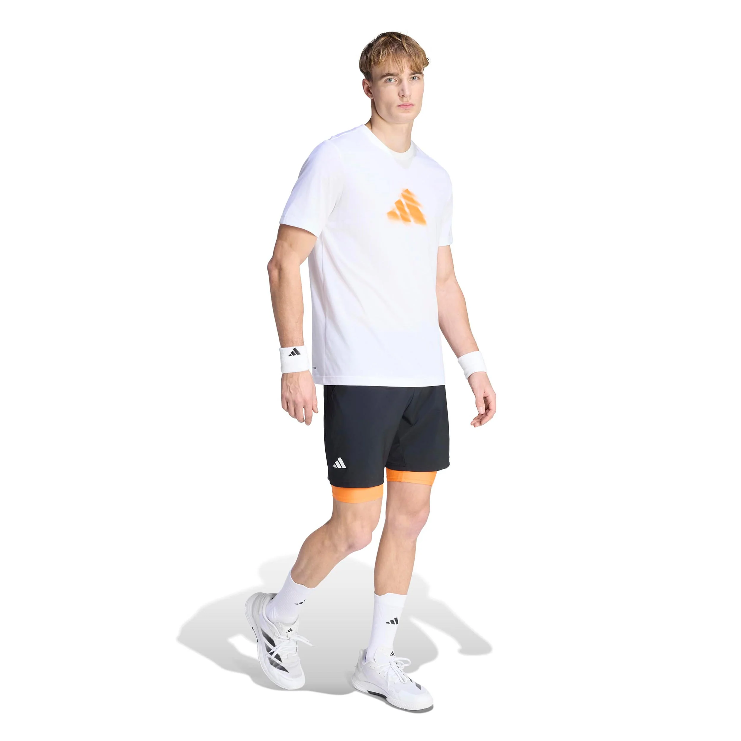 Clay T-shirt Herrar - vit, rost - Image 4