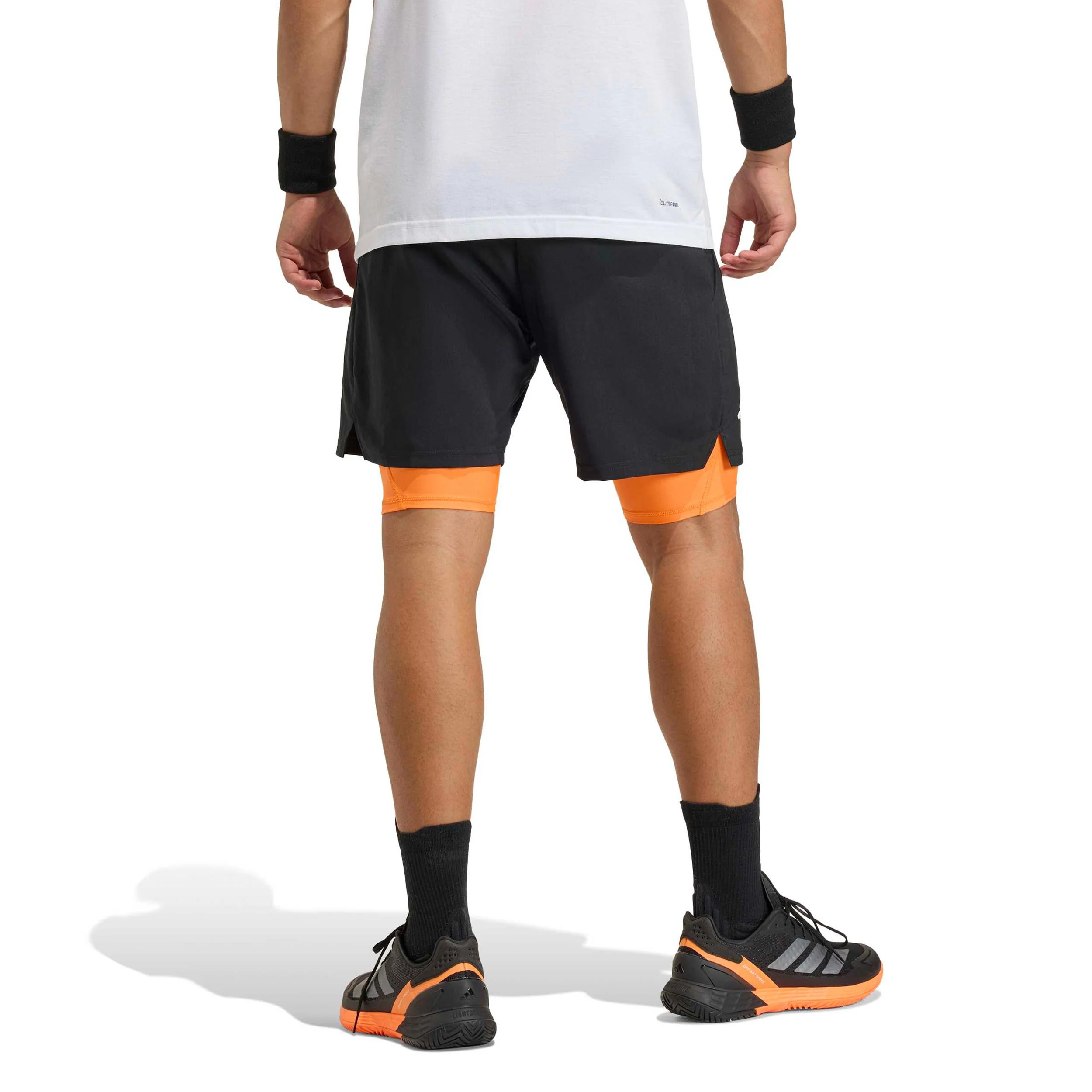 Club 2In1 Shorts Herrar-svart, orange - Image 3