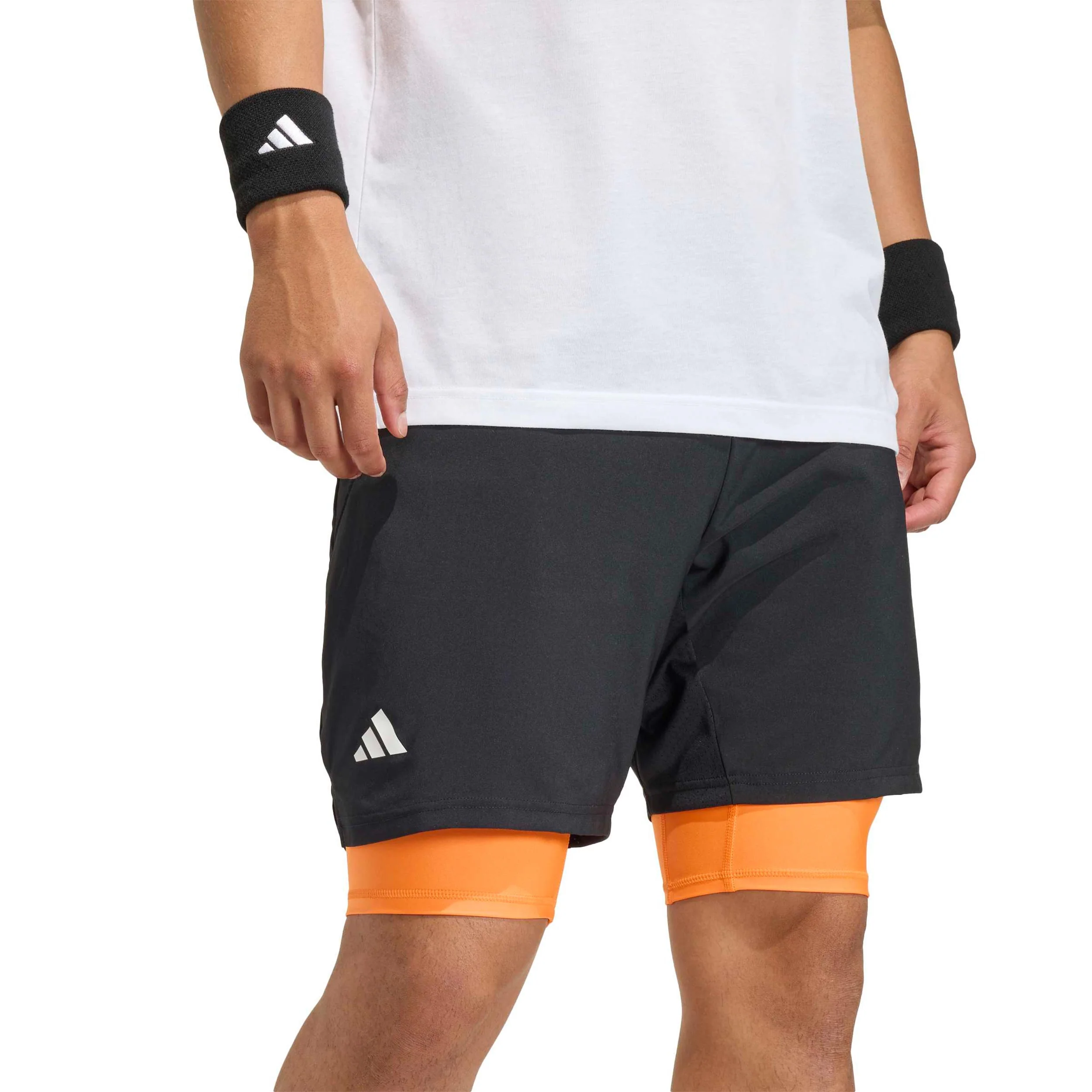Club 2In1 Shorts Herrar-svart, orange - Image 5