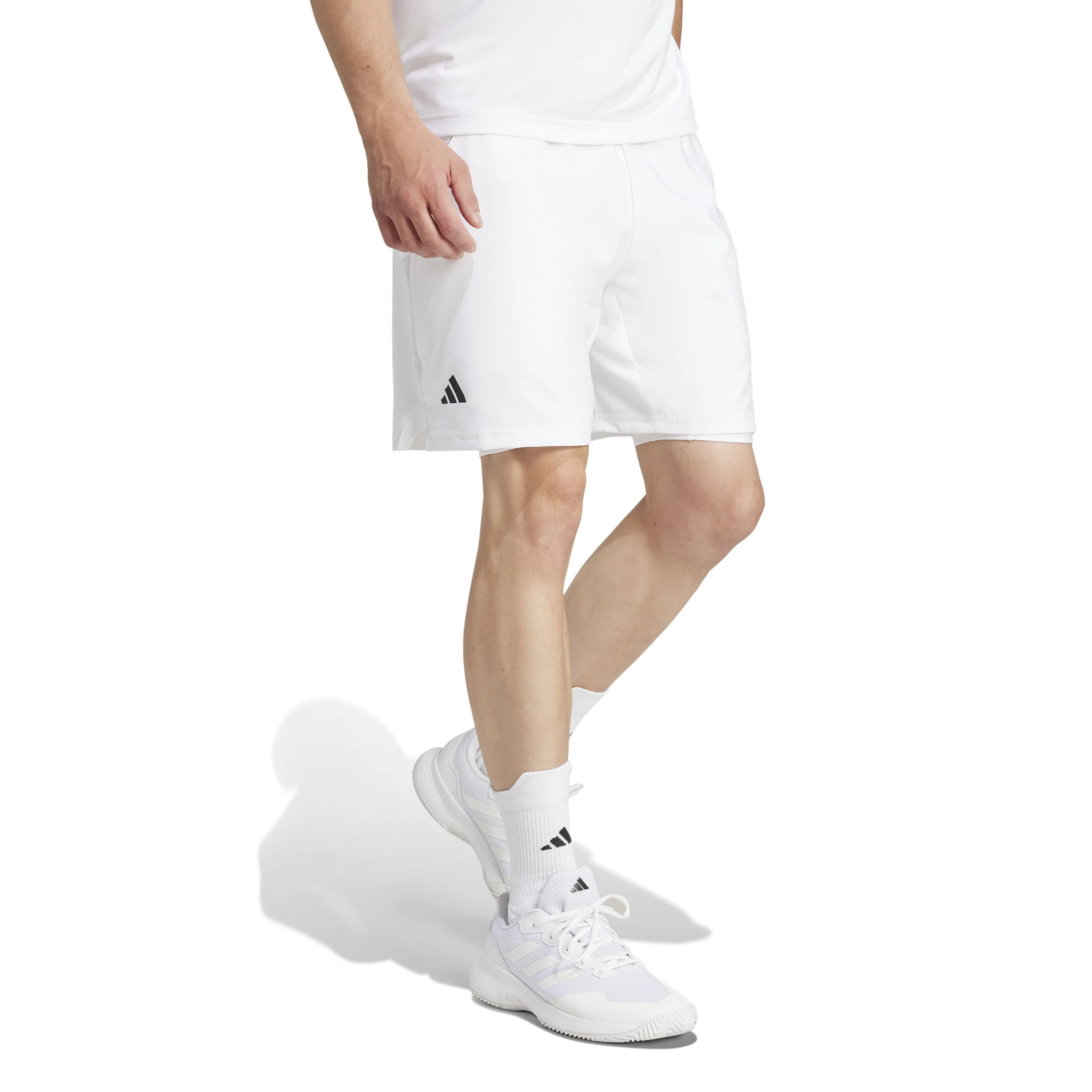 Club 2in1 Shorts Herrar-Vit - Image 4