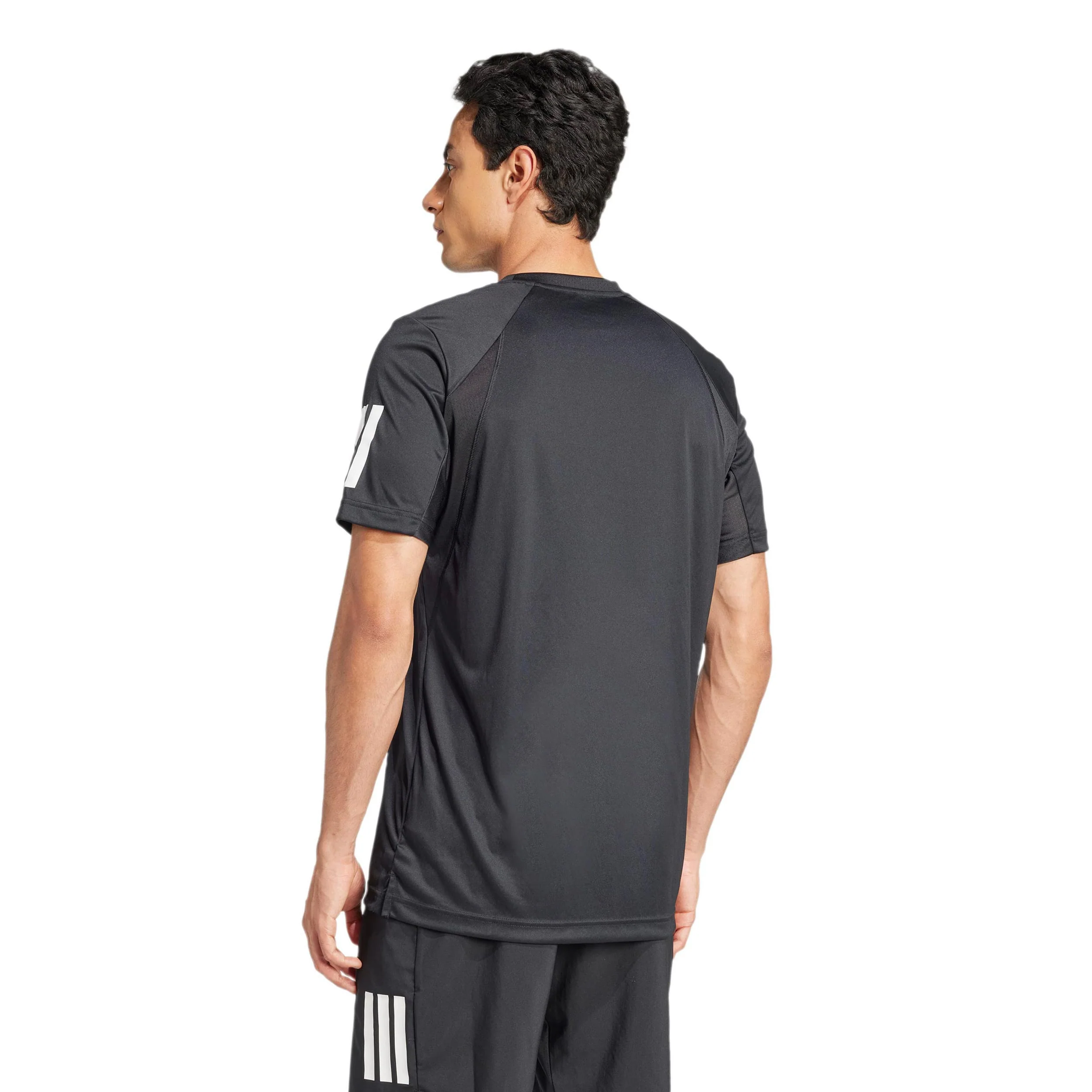 Club 3Stripes T-shirt Herrar-svart - Image 3