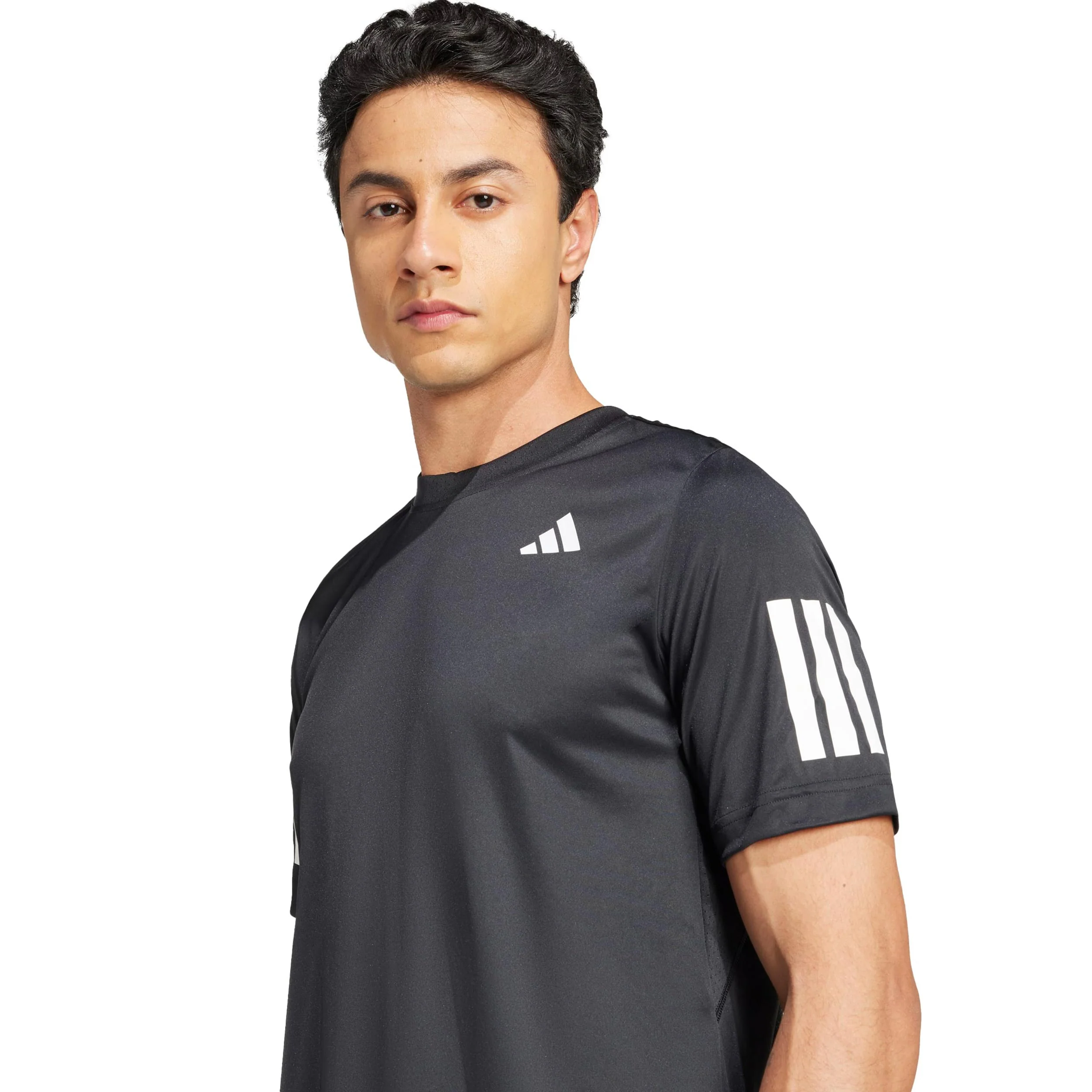 Club 3Stripes T-shirt Herrar-svart - Image 5