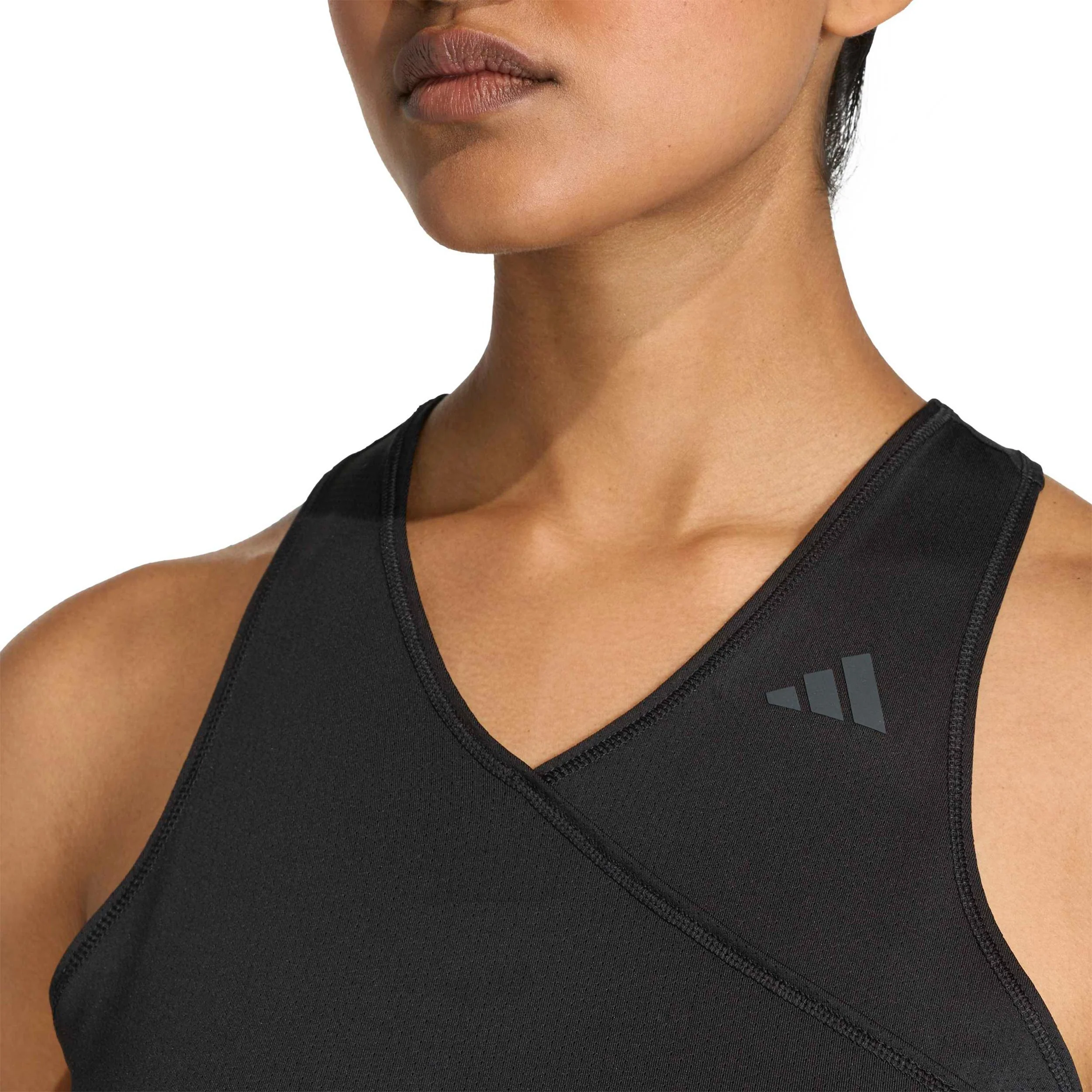 Club V-Neck Linne Damer - svart - Image 5