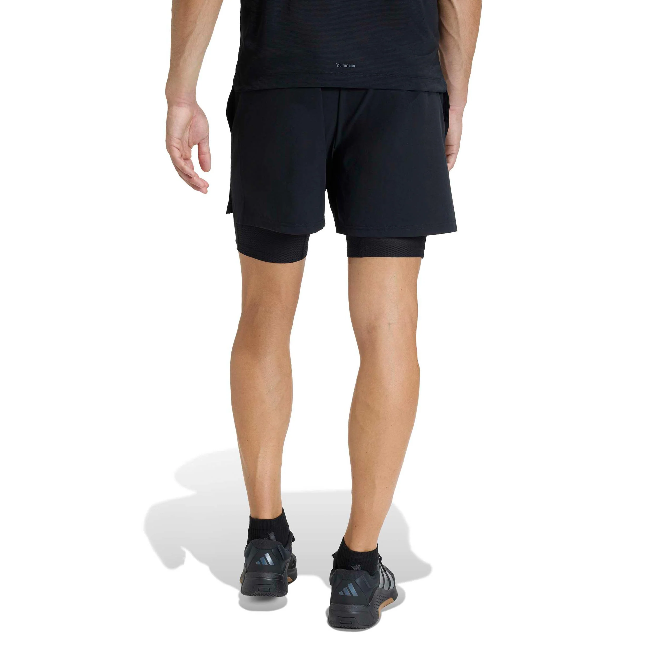 D4T 2in1 Shorts Herrar-svart - Image 3