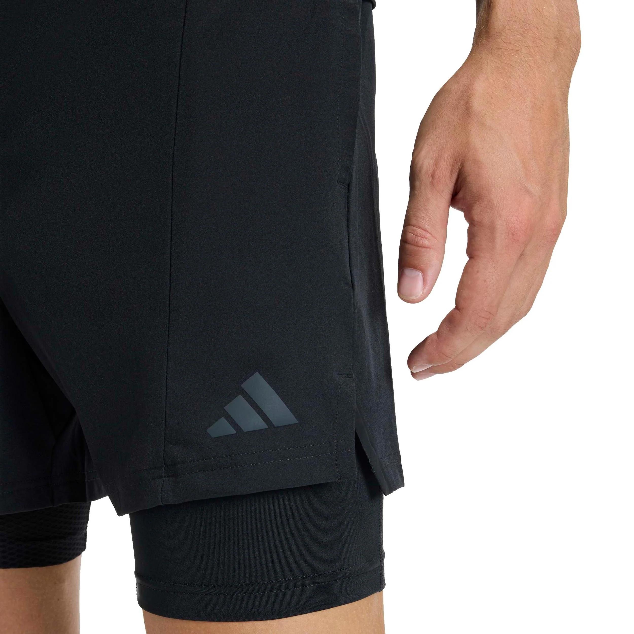 D4T 2in1 Shorts Herrar-svart - Image 5