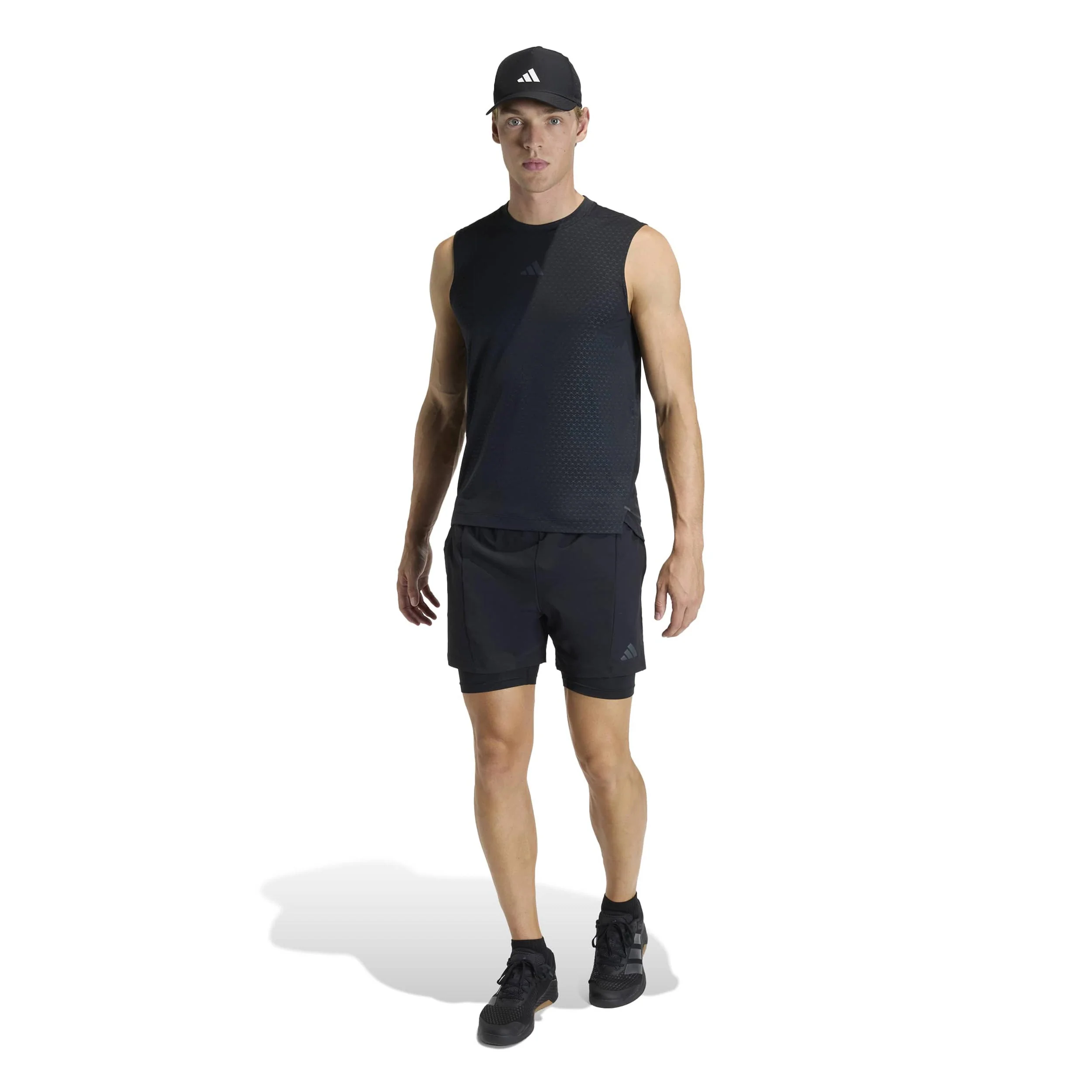 D4T 2in1 Shorts Herrar-svart - Image 7