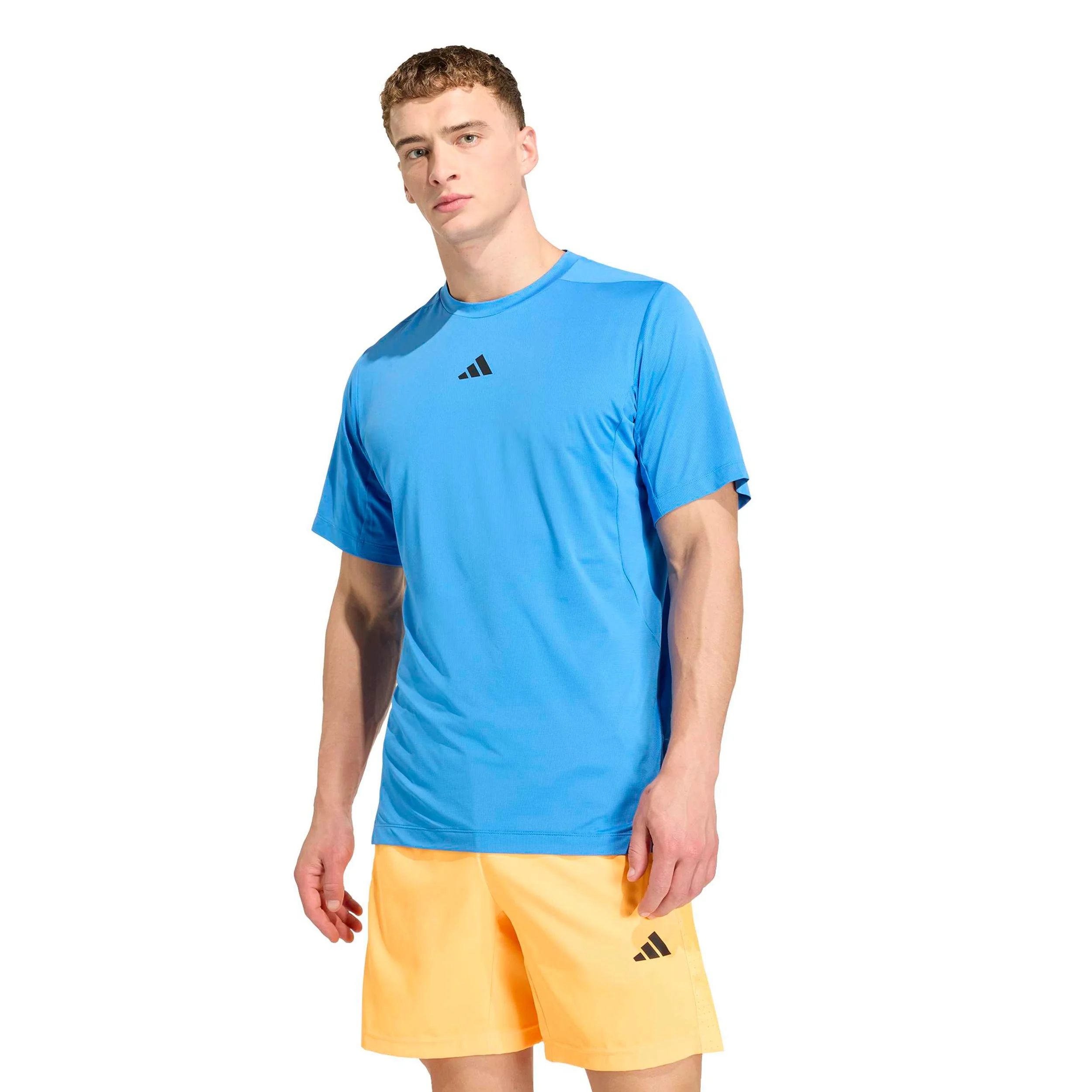D4T Essentials T-shirt Herrar - turkos, svart - Image 2