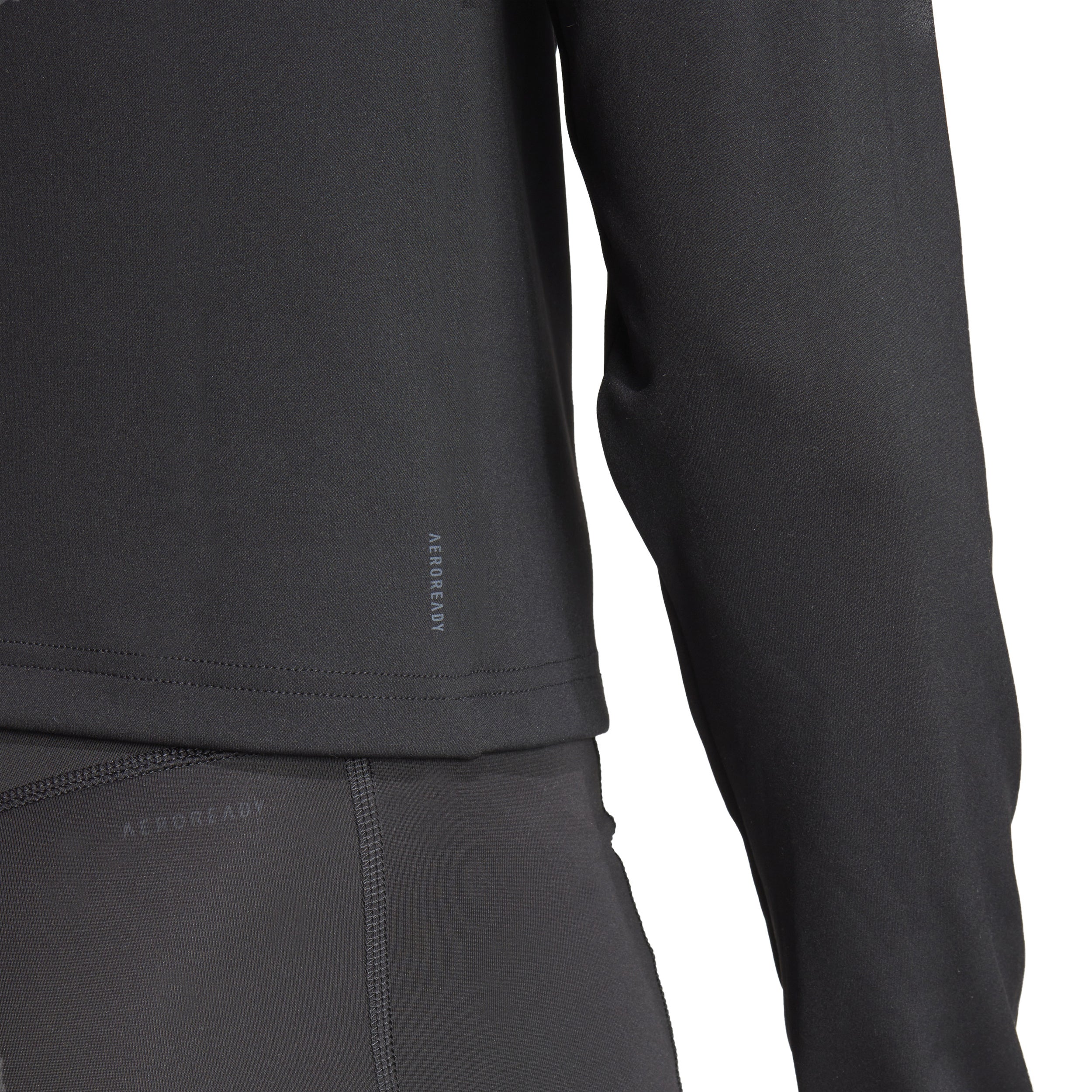 Essentials 1/4 Zip Långärmat Damer-Svart - Image 6