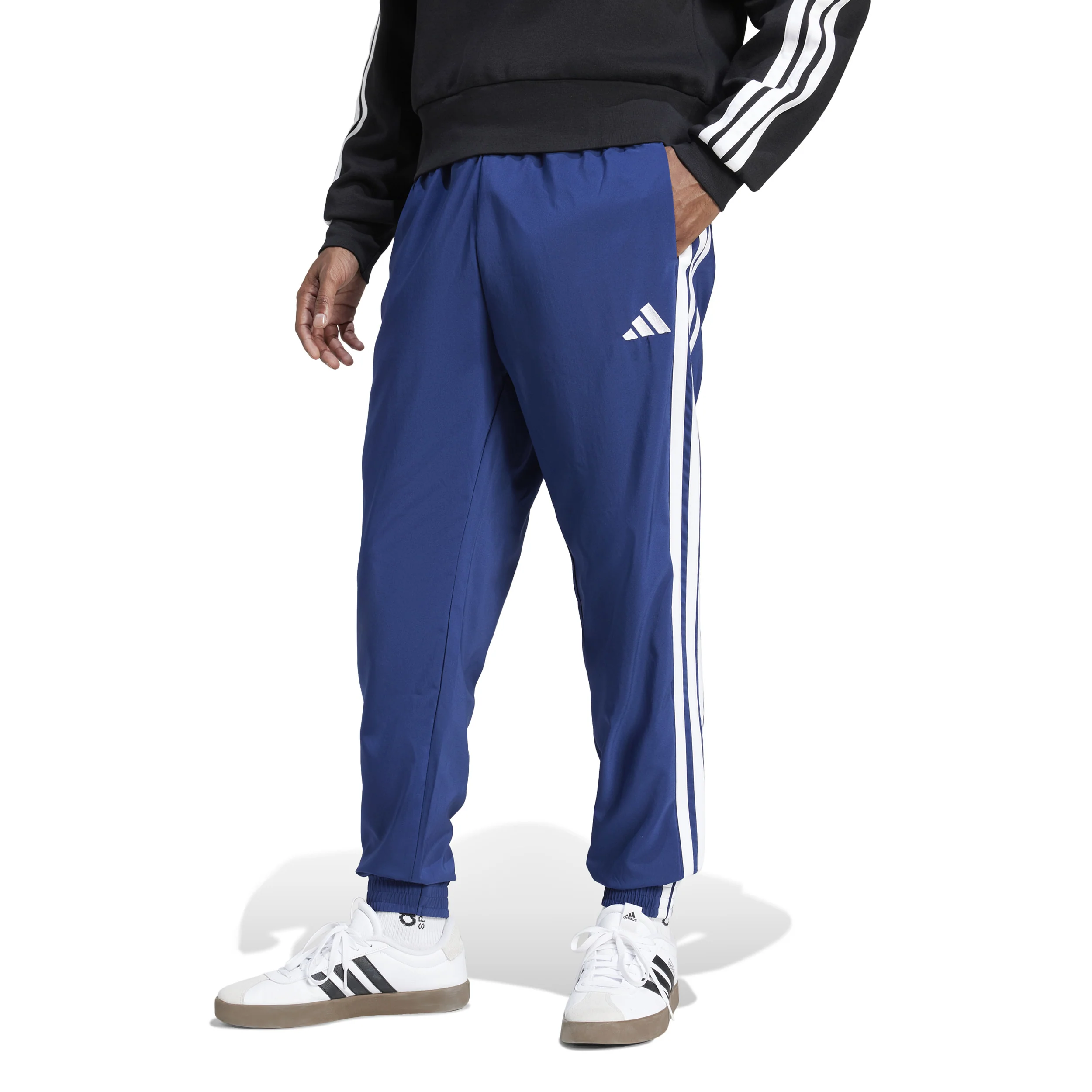 Essentials 3Stripes Woven Träningsbyxa Herrar - blå - Image 2