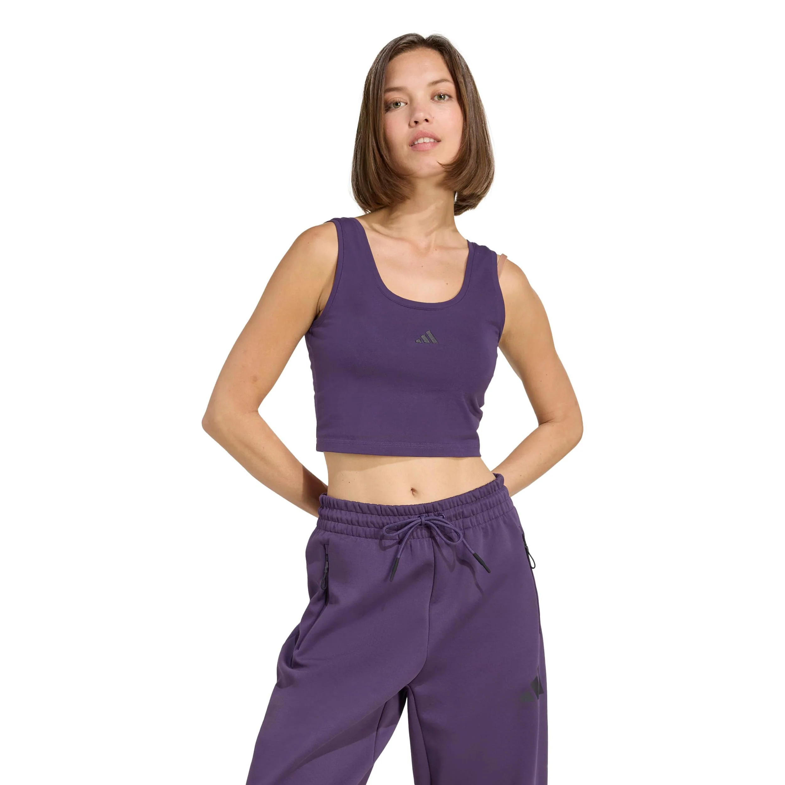 Essentials Small Logo Linne Damer-lila - Image 2