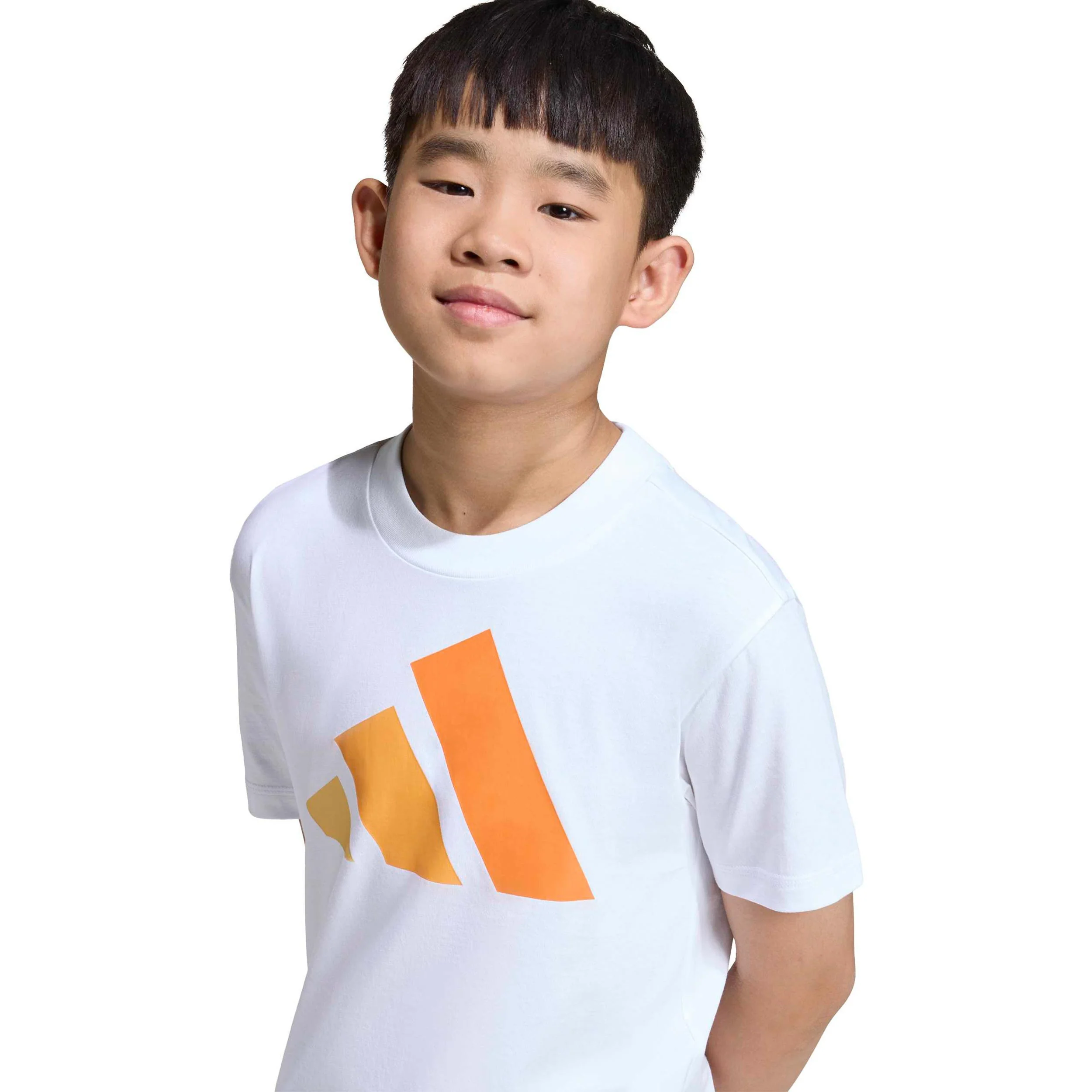 Essentials T-shirt Barn - vit, orange - Image 6