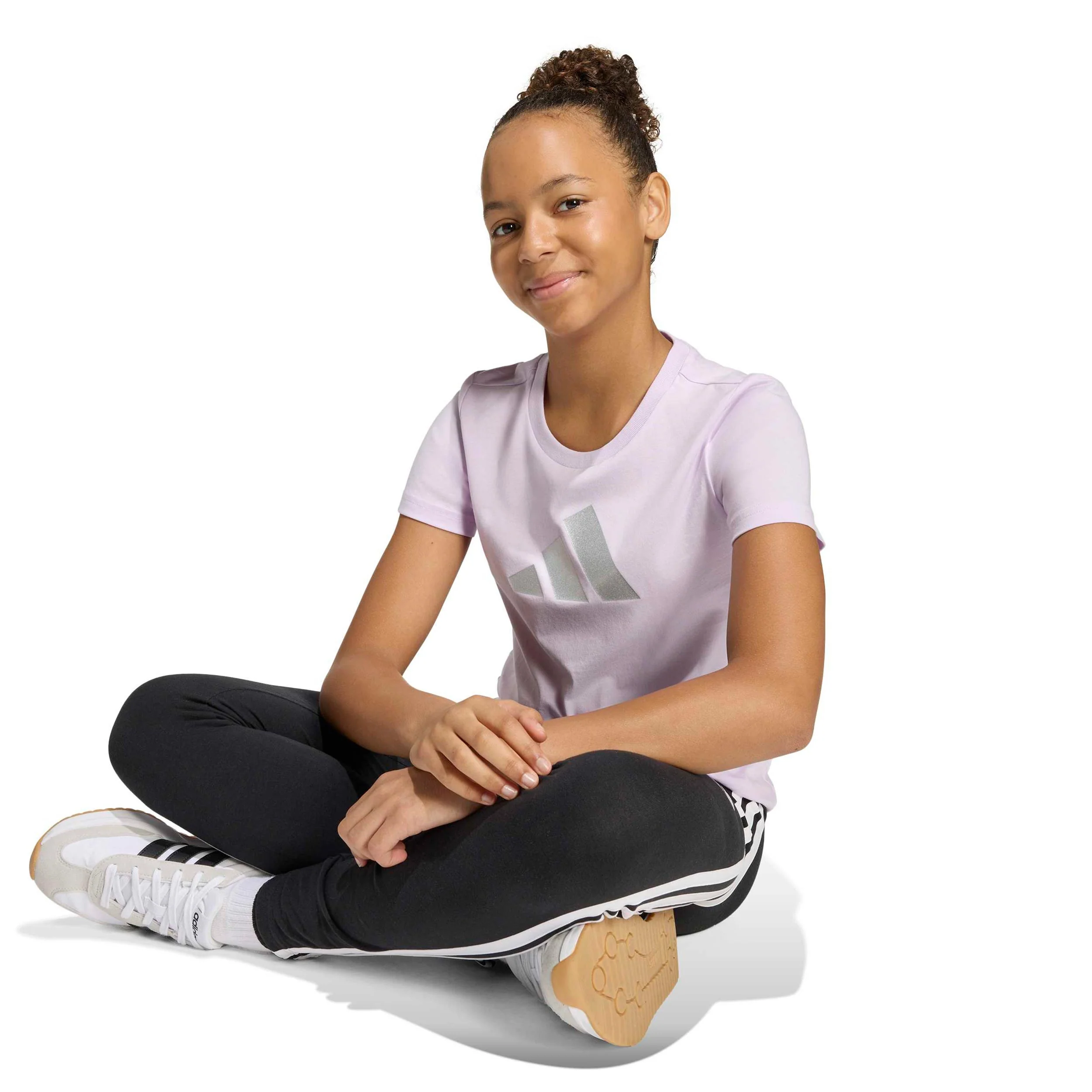 Everyday Glam Graphic T-shirt Flickor - syrén, vit - Image 6